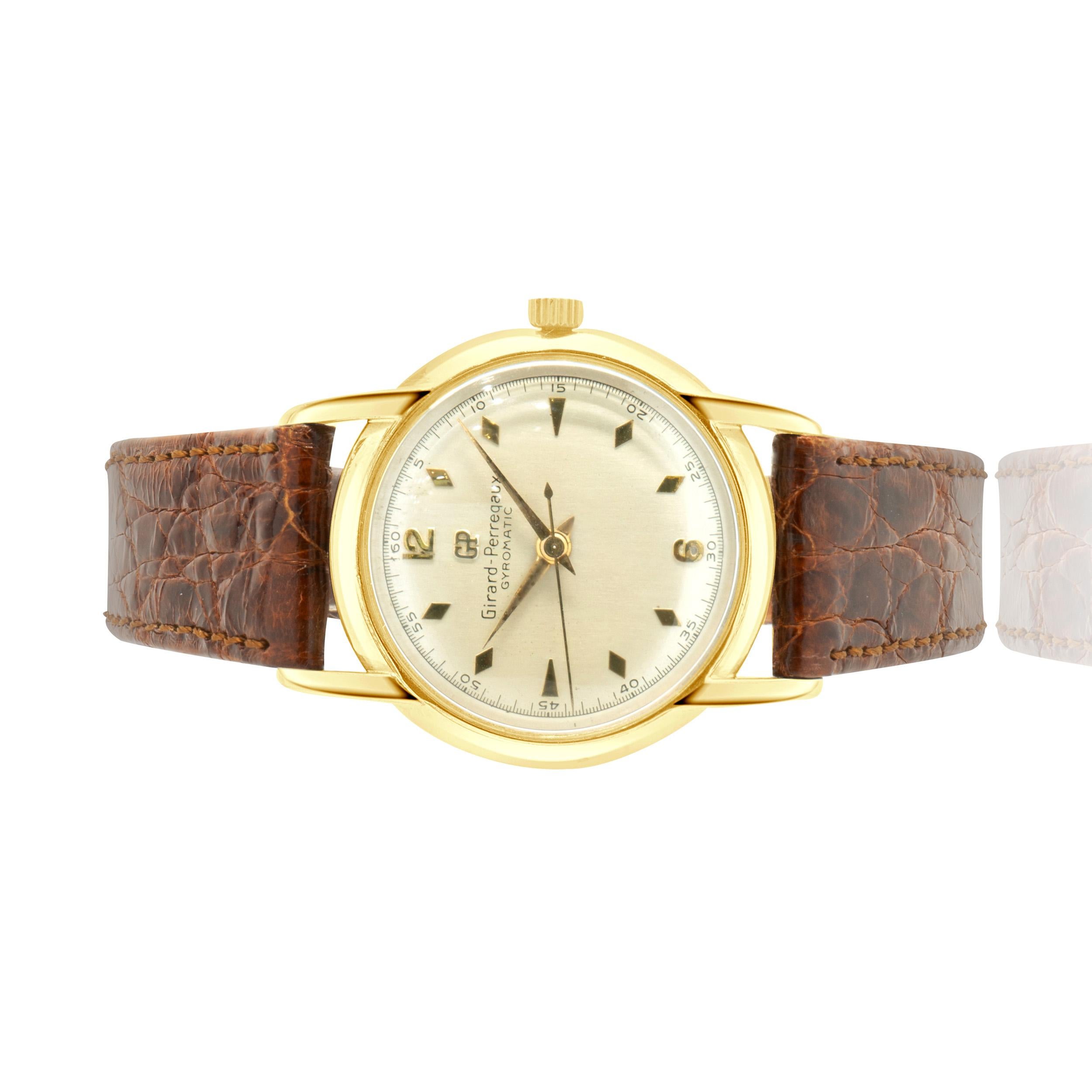 Movement: quartz
Function: hours, minutes, seconds
Case: 31mm stainless steel case
Band: brown leather strap with gold buckle
Dial: white dial, gold hands, gold hours markers
	
No box and papers.
Guaranteed to be authentic by seller.