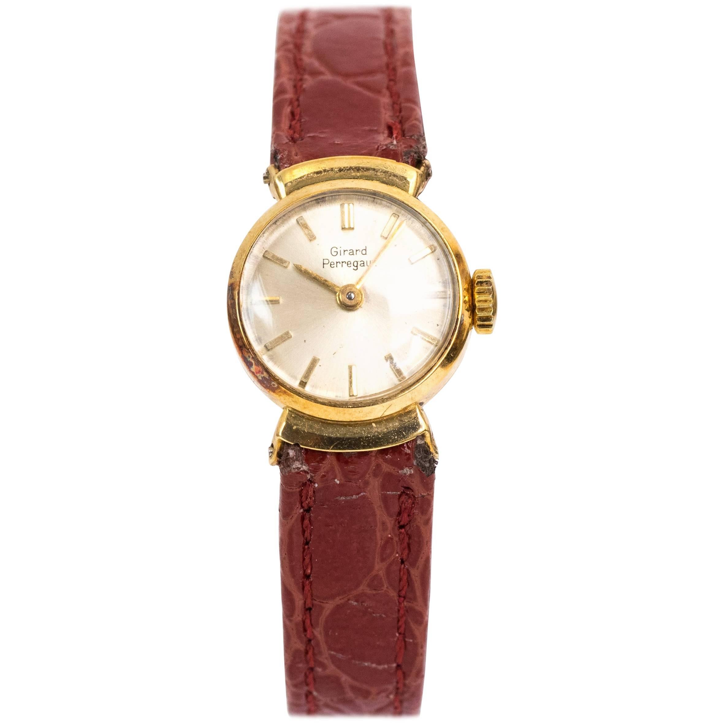 Girard Perregaux Ladies Yellow Gold Wristwatch, 1950s