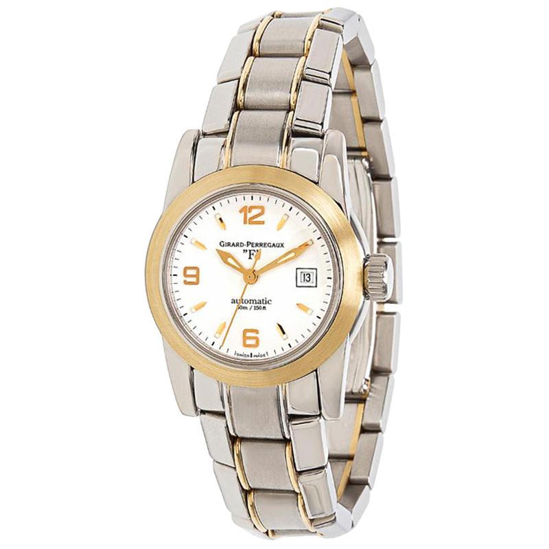Girard Perregaux Lady F 80390 Watch in SS and 18 Karat Yellow Gold For Sale