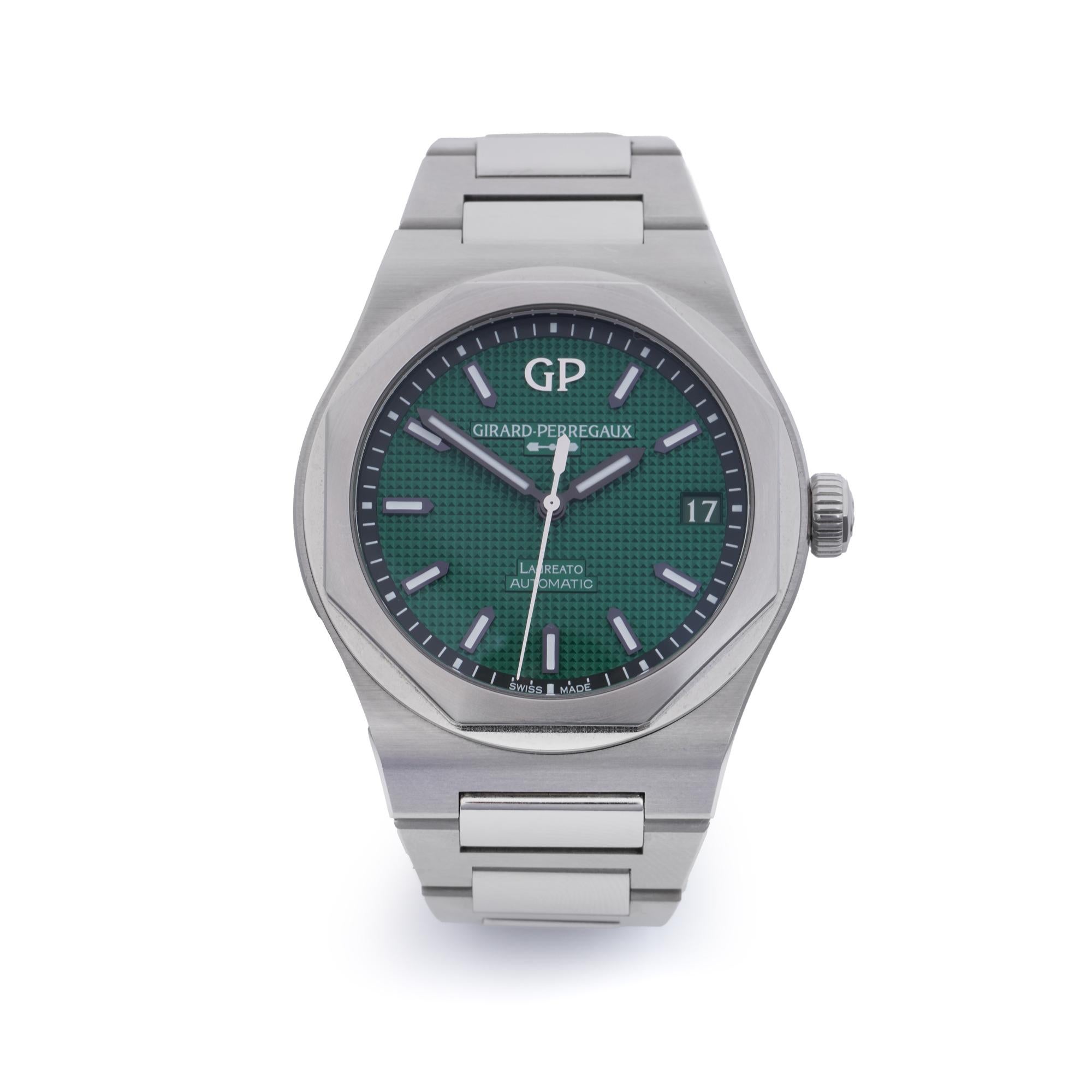 Girard-Perregaux Laureato 42mm Automatic watch, Ref. Nr. 81010 For Sale 3