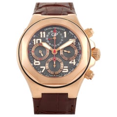 Girard Perregaux Laureato EVO3 Rose Gold Men's Leather Watch 80180
