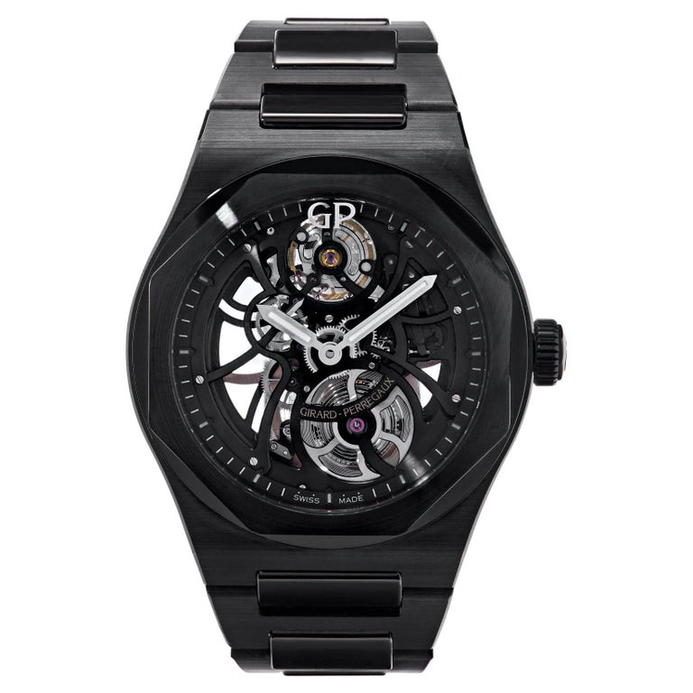 Girard Perregaux Laureato Skeleton Black Ceramic 810153200132A For