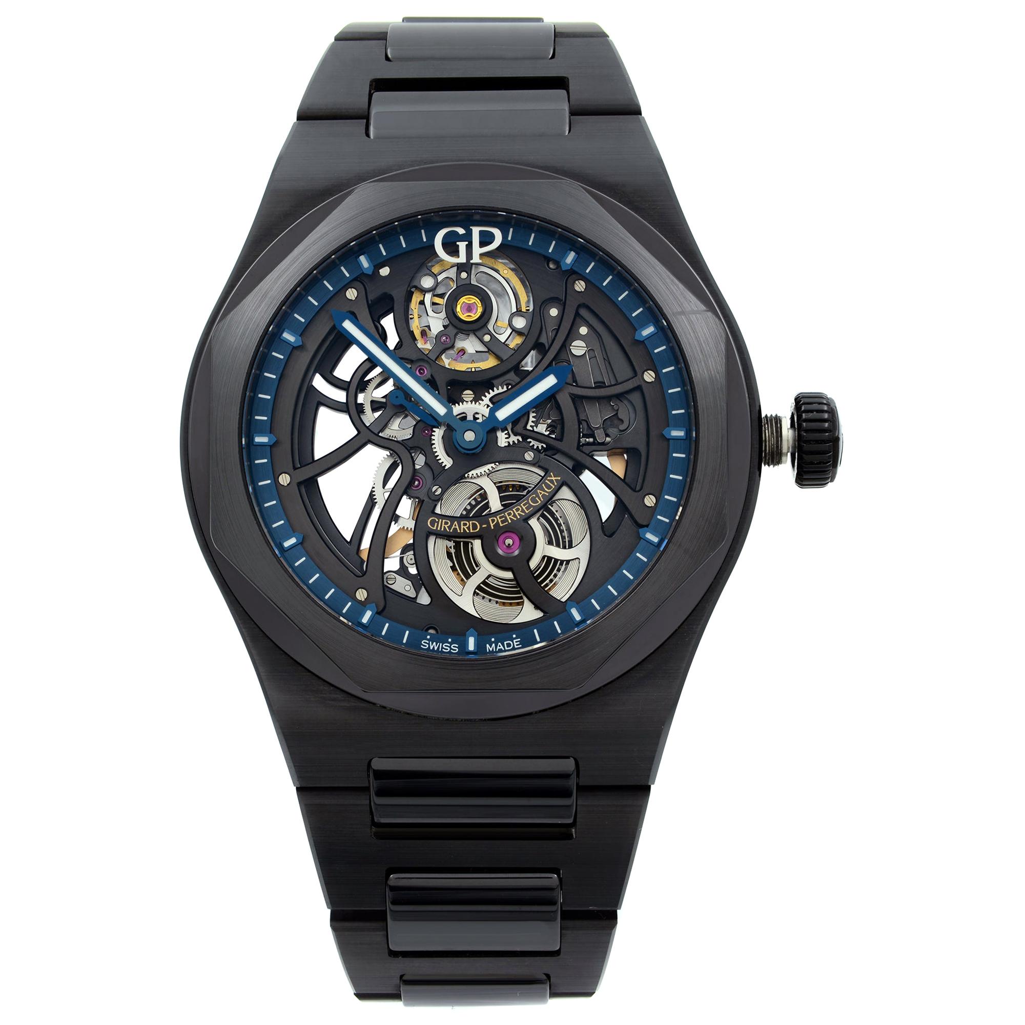 Girard Perregaux Laureato Skeleton Black Ceramic Automatic Watch 81015-32-176032