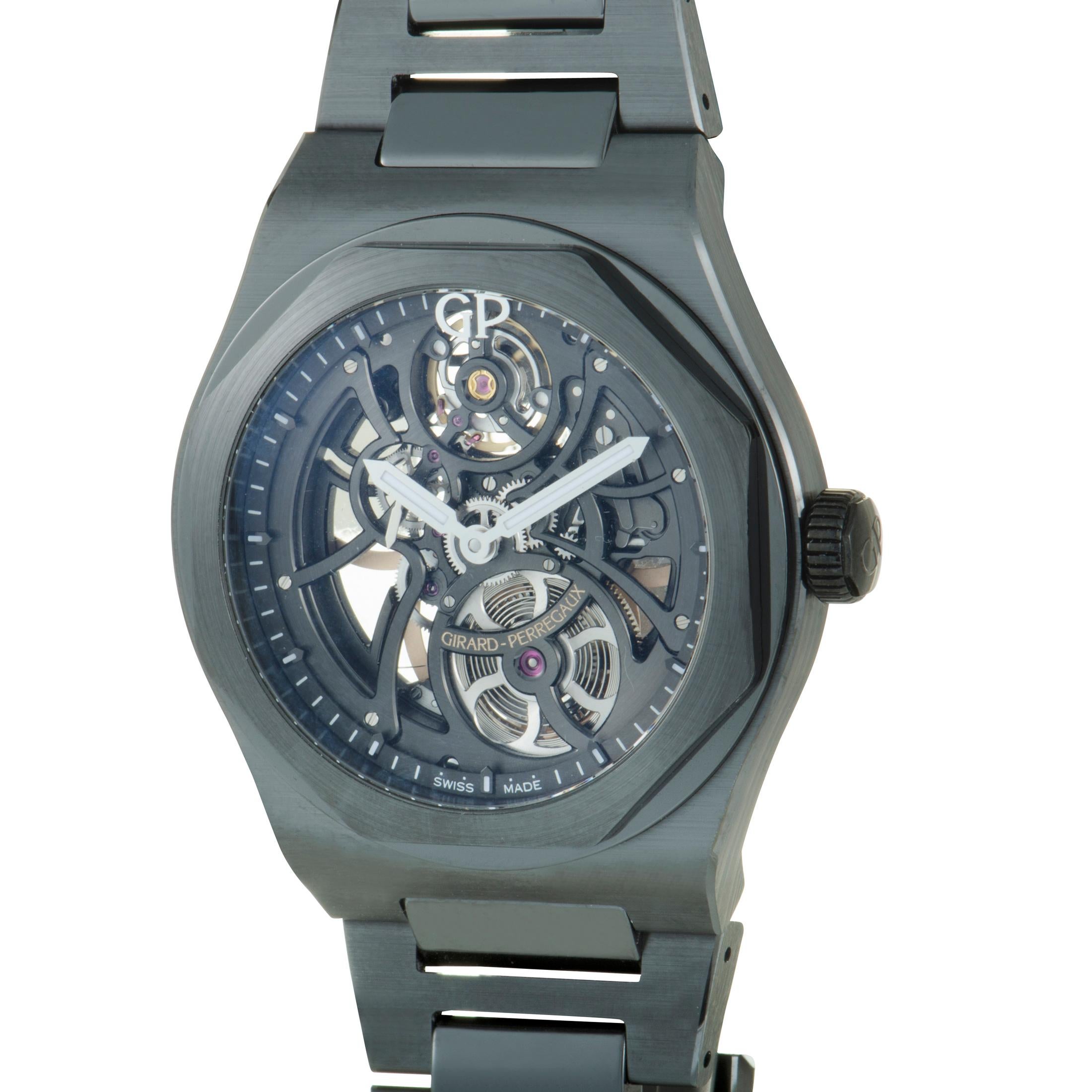 Girard Perregaux Laureato Skeleton Ceramic Watch 81015-32-001-32A

Retail Price $38,400