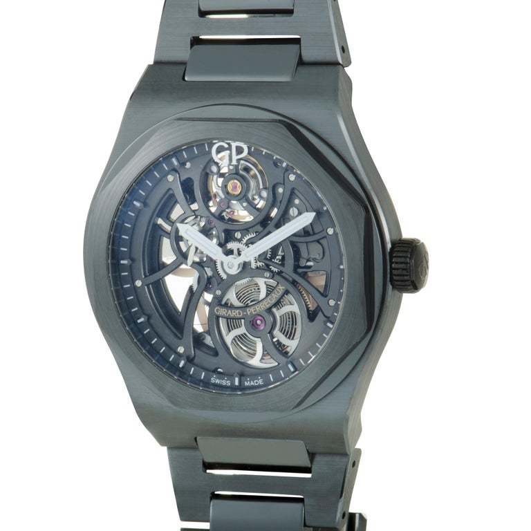 Girard Perregaux Laureato Skeleton Ceramic Watch 810153200132A For