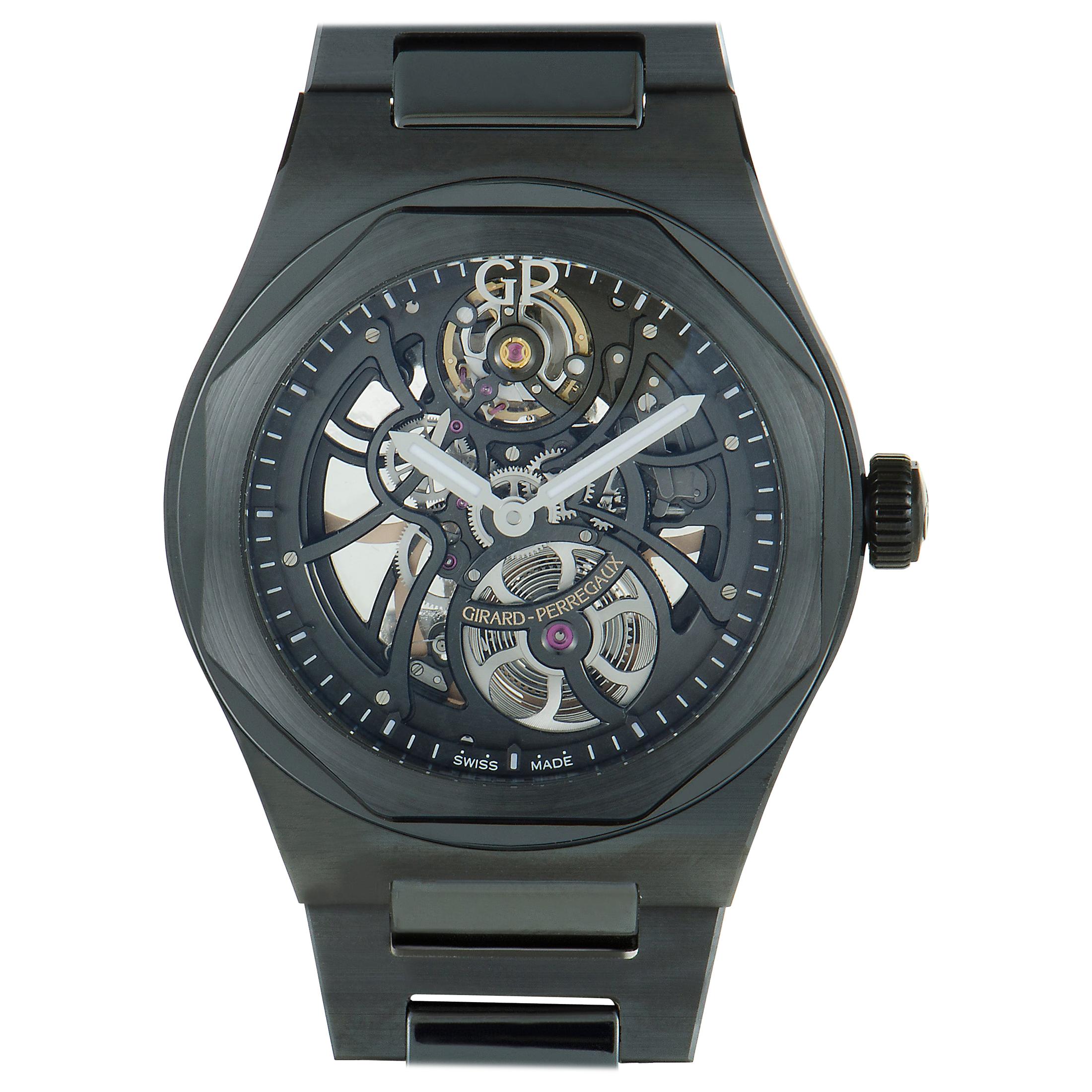 Girard Perregaux Laureato Skeleton Ceramic Watch 81015-32-001-32A
