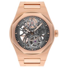 Girard Perregaux Laureato Openworked Roségoldarmband 81015 Uhr B/P mit Skelett, durchbrochenes Armband