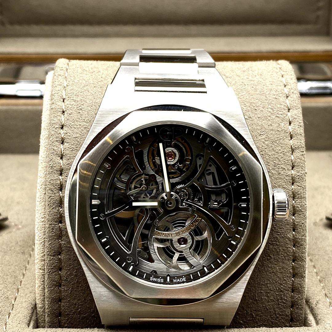 GirardPerregaux Laureato Skeleton Steel 810151100111A For Sale at