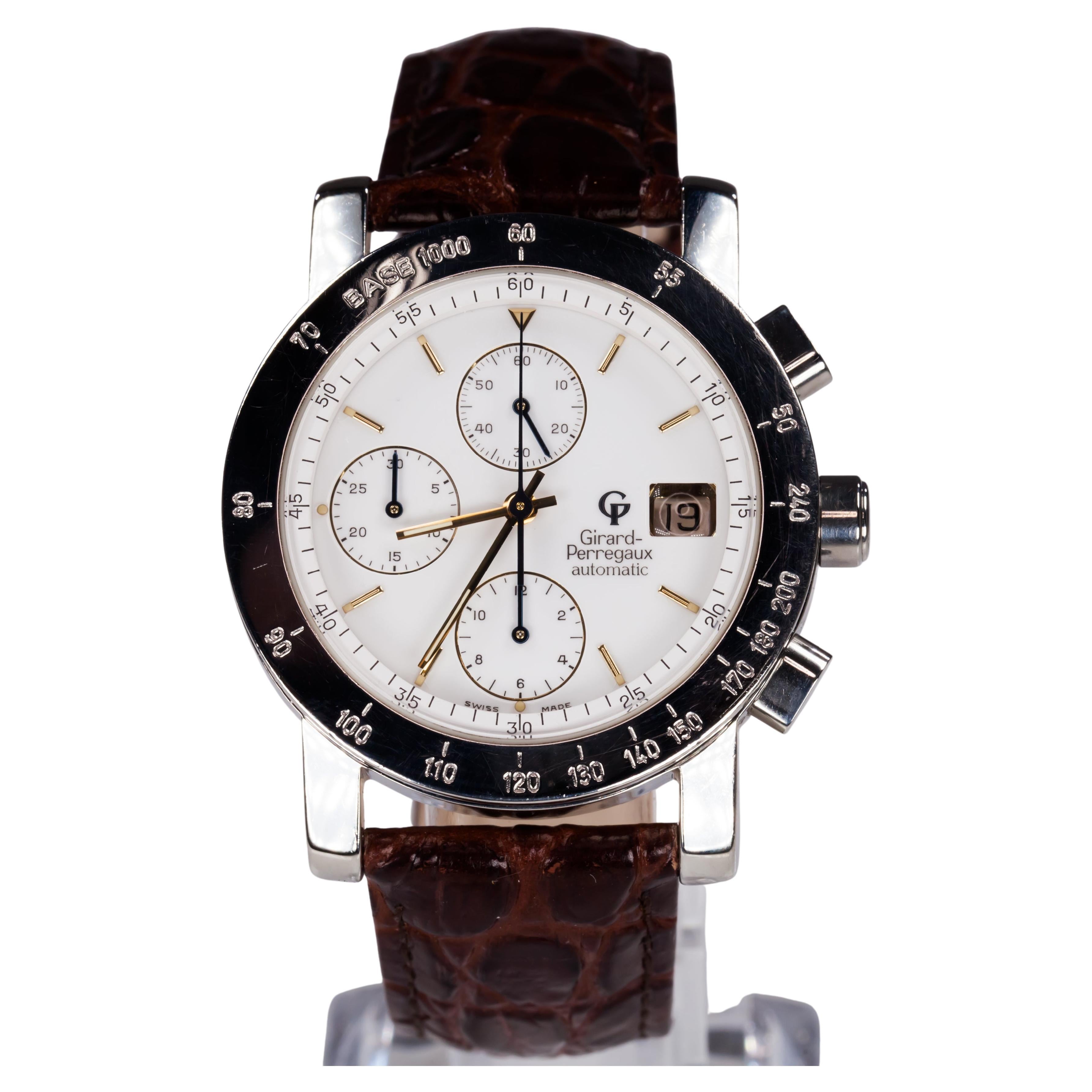 Girard Perregaux Men's Stainless Steel Automatic Chronograph Watch GP7000  For Sale at 1stDibs
