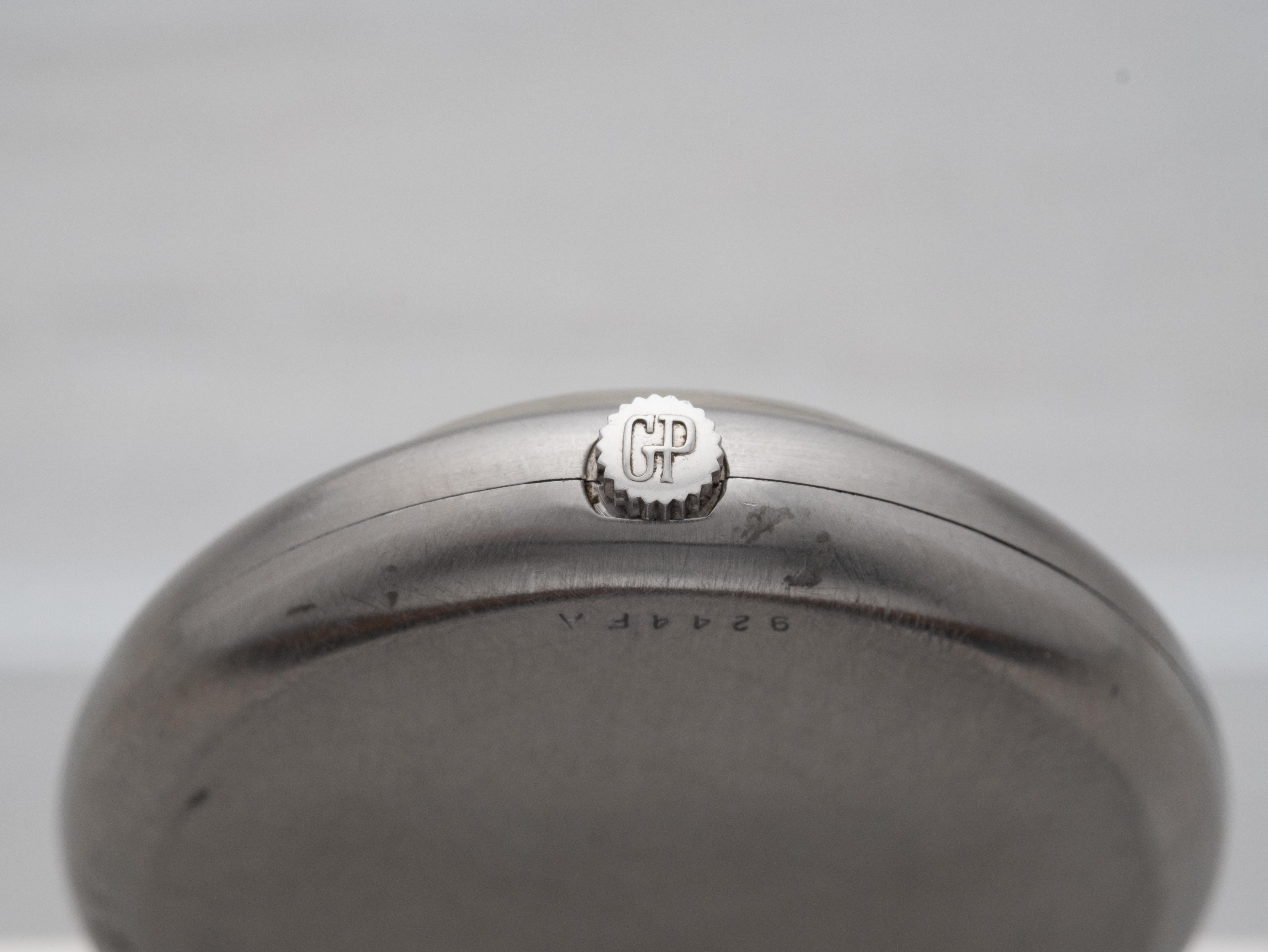 Femenino o masculino Reloj de bolsillo Girard Perregaux Elíptico de cuerda manual con caja de acero Limitado 1/550 en venta