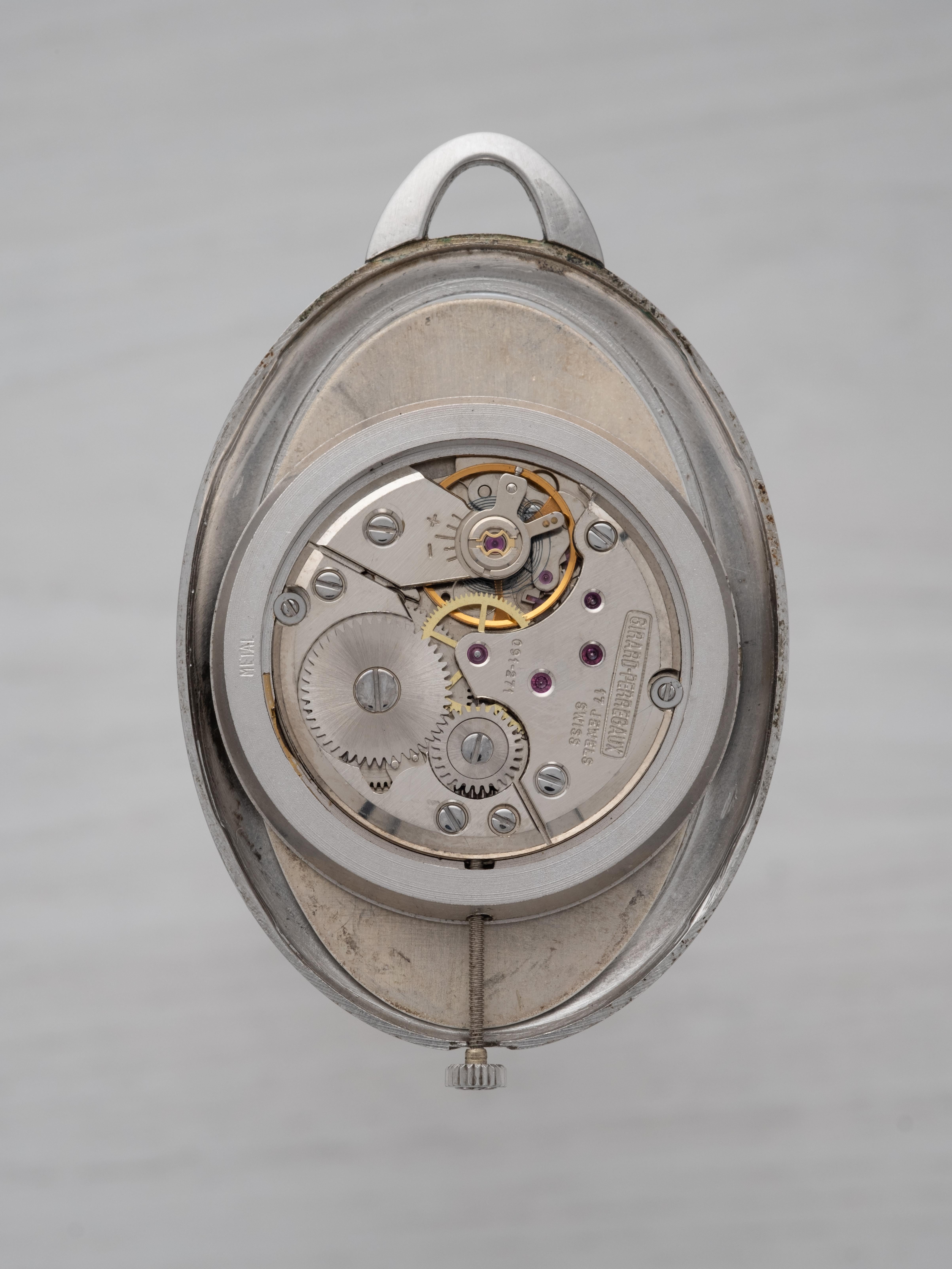 Reloj de bolsillo Girard Perregaux Elíptico de cuerda manual con caja de acero Limitado 1/550 en venta 2