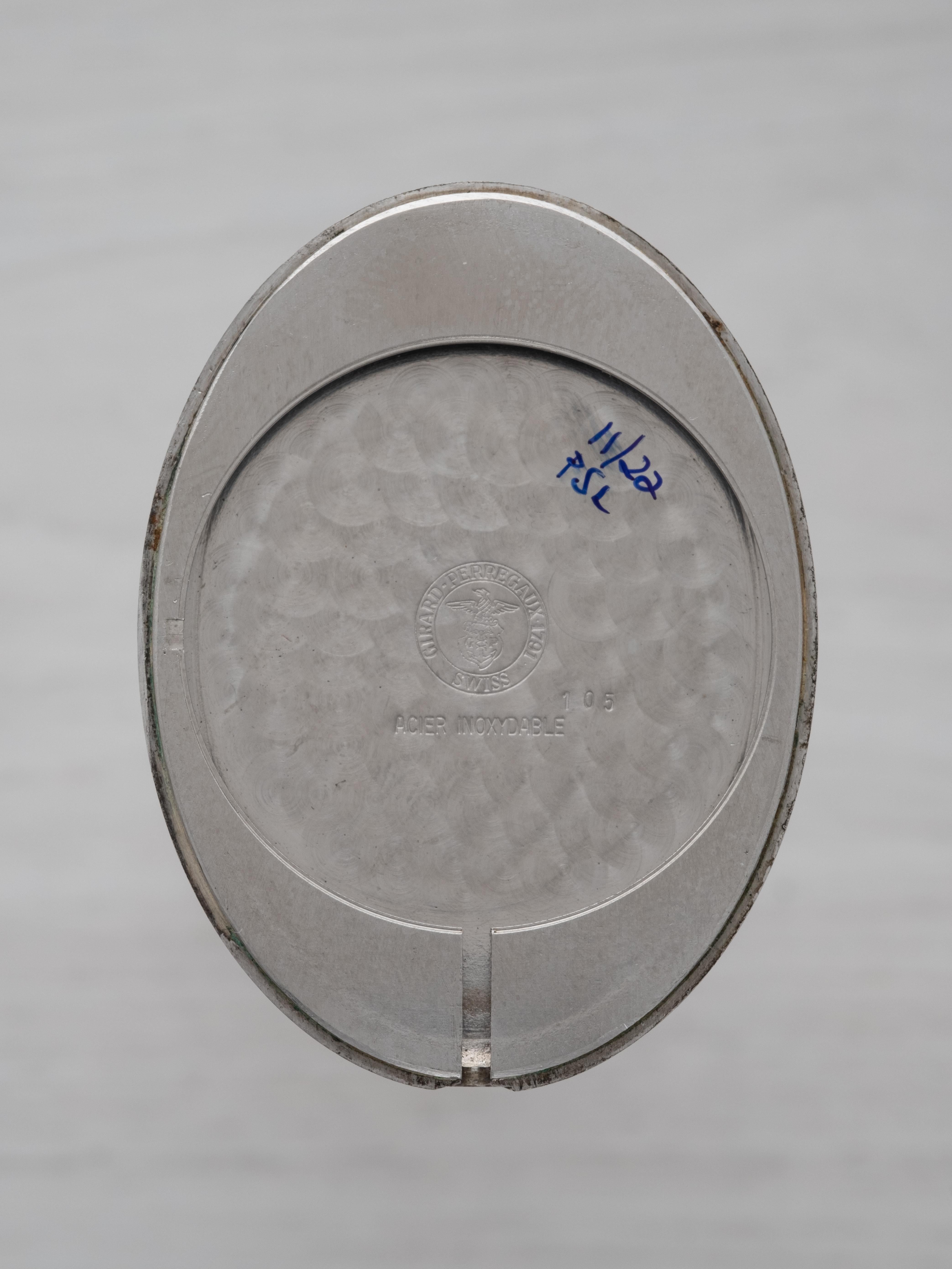 Reloj de bolsillo Girard Perregaux Elíptico de cuerda manual con caja de acero Limitado 1/550 en venta 3