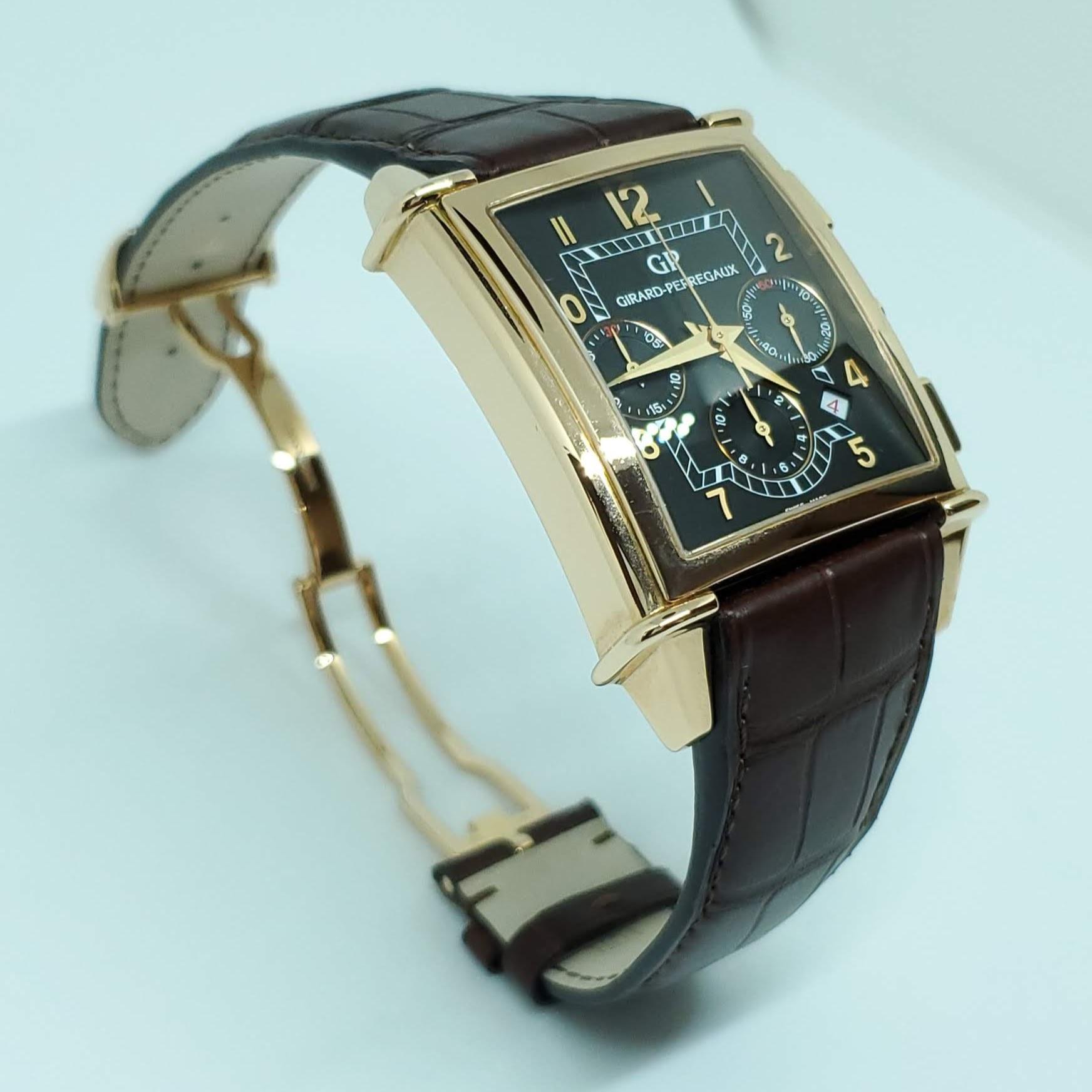 Girard-Perregaux Ref. 2584, Vintage 1945 XXL Automatic Chronograph, No. 264 In Good Condition For Sale In Woodway, TX