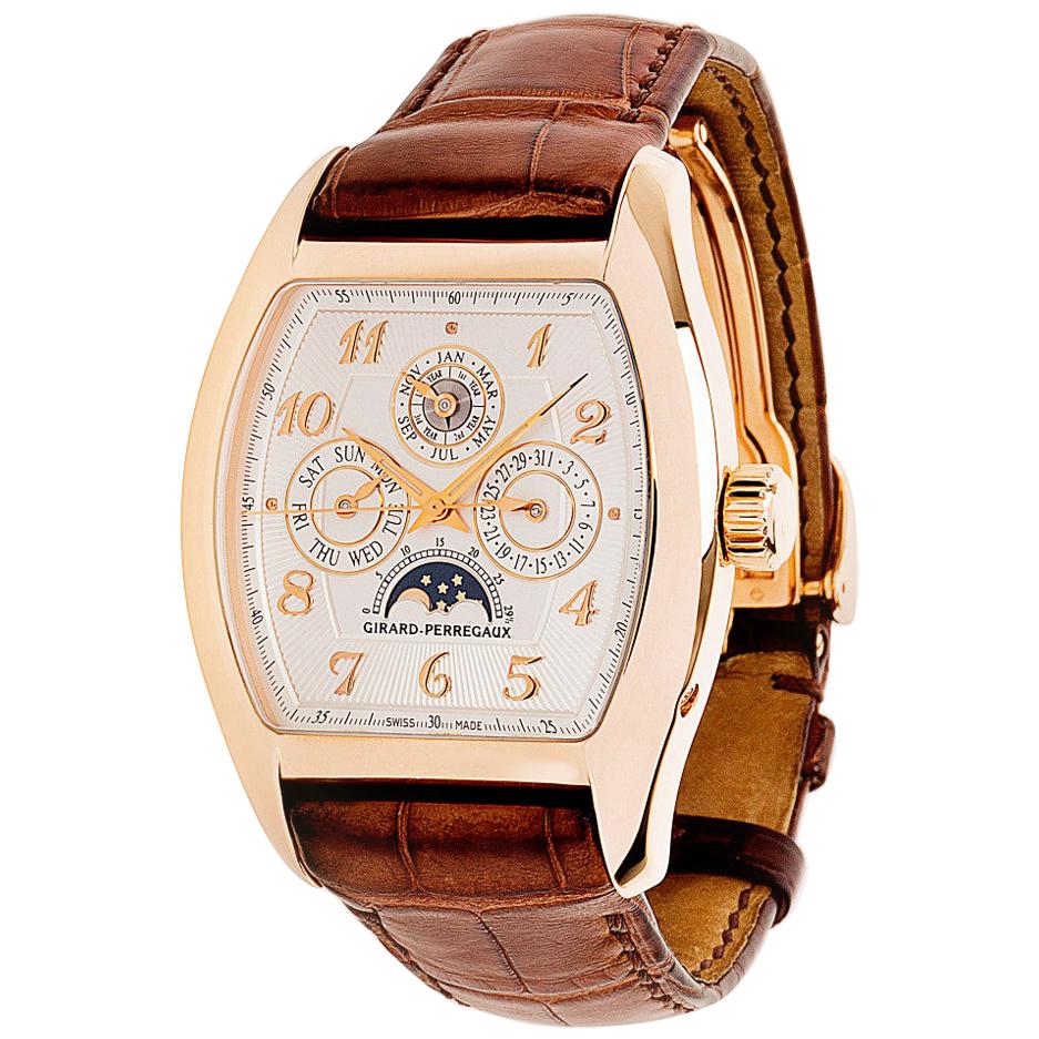 Girard Perregaux Richeville 2722 Men's Watch in 18 Karat Rose Gold