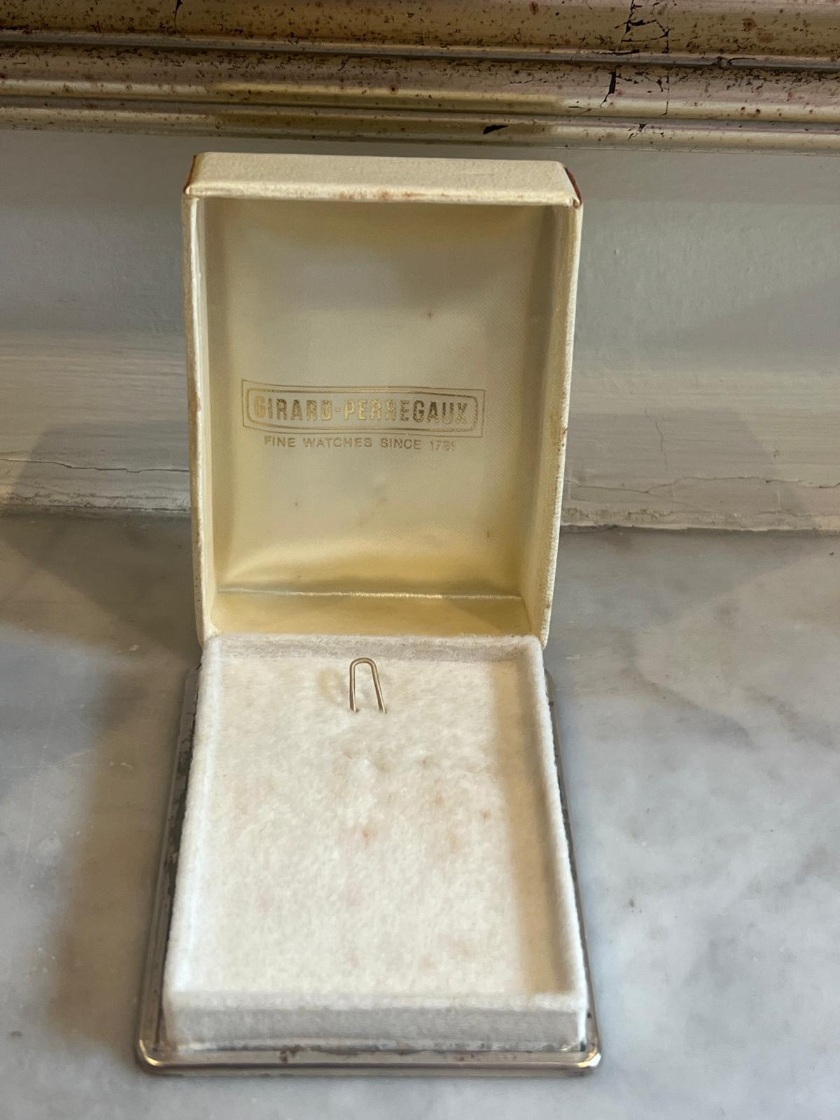 Girard Perregaux Stainless Steel Oval Pocket Watch For Sale 1