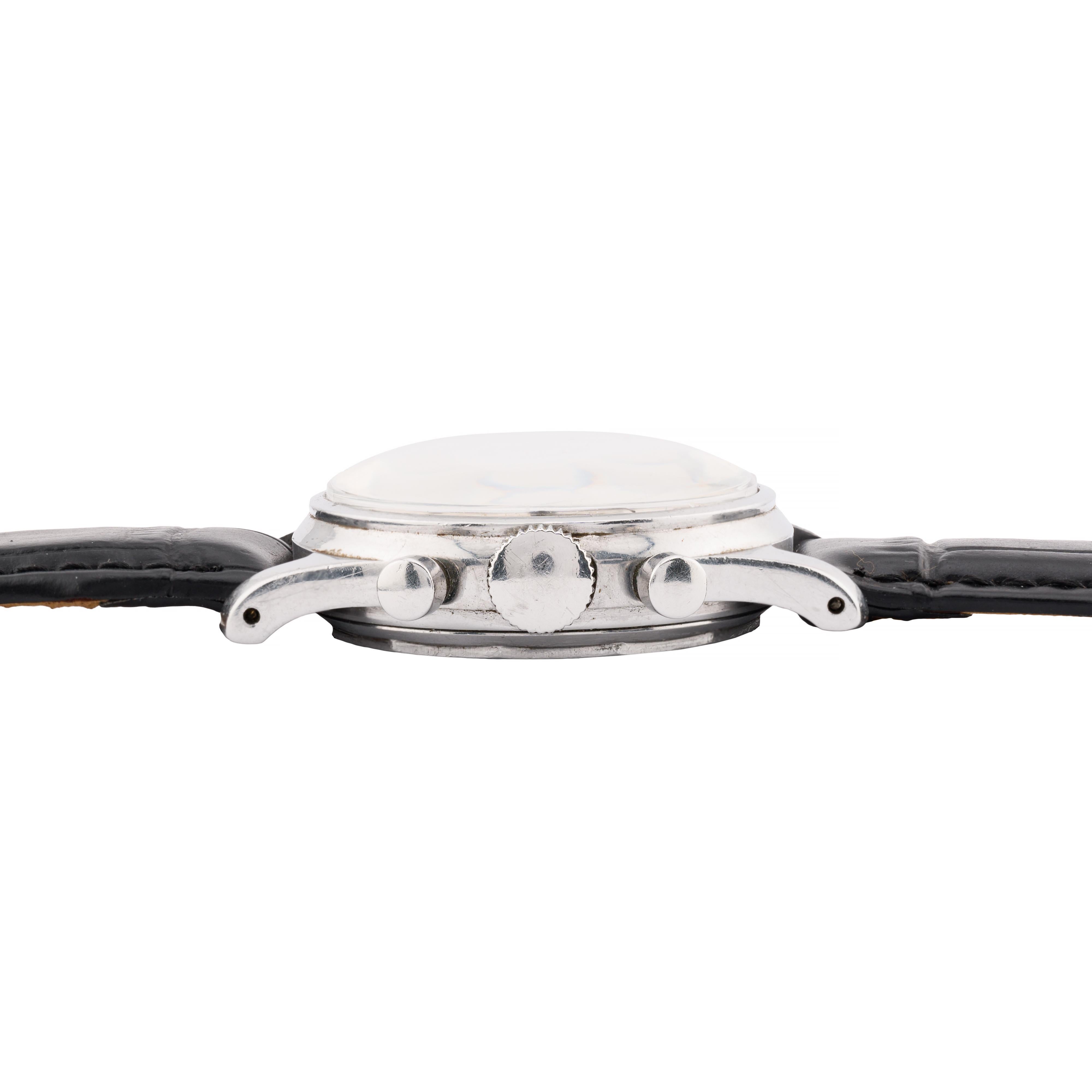 Girard Perregaux Steel Ref 22209 Universal Cal. 281 Three Register Chronograph 1