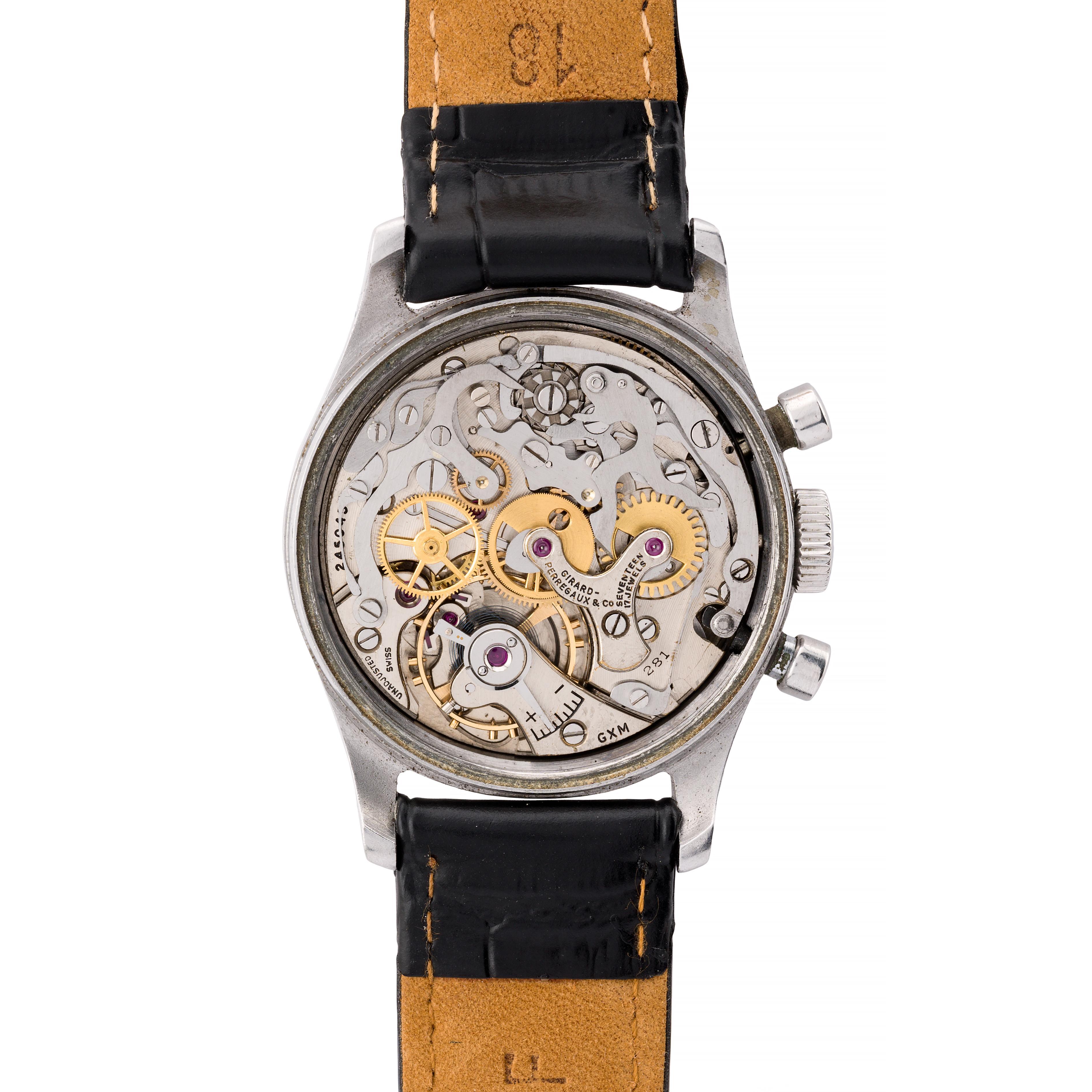 Girard Perregaux Steel Ref 22209 Universal Cal. 281 Three Register Chronograph 4