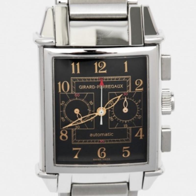 Girard Perregaux Stahl Vintage 1945 Ref. 2599 Chronograph Herrenarmbanduhr 32 mm im Angebot 3