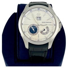 Girard Perregaux Traveller Moonphase Large Date 49650 44mm Quadrante Argento Steele
