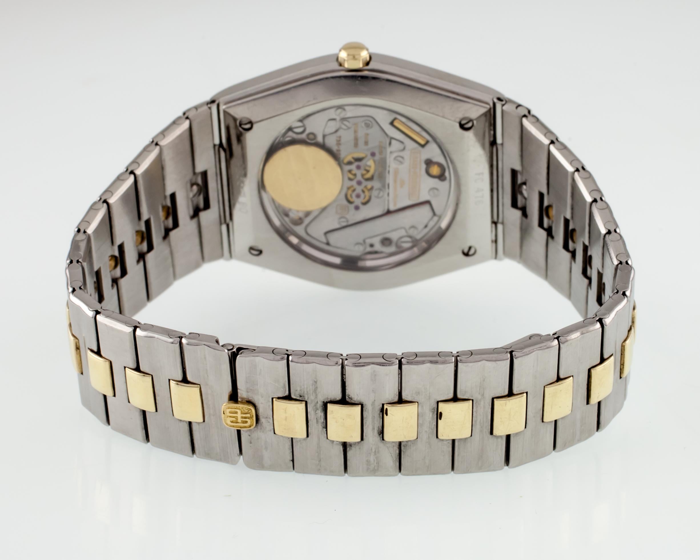 Girard Perregaux zweifarbige Soleil-Uhr mit Sternzeichen-Zifferblatt 42664 Gold & SS im Zustand „Gut“ in Sherman Oaks, CA