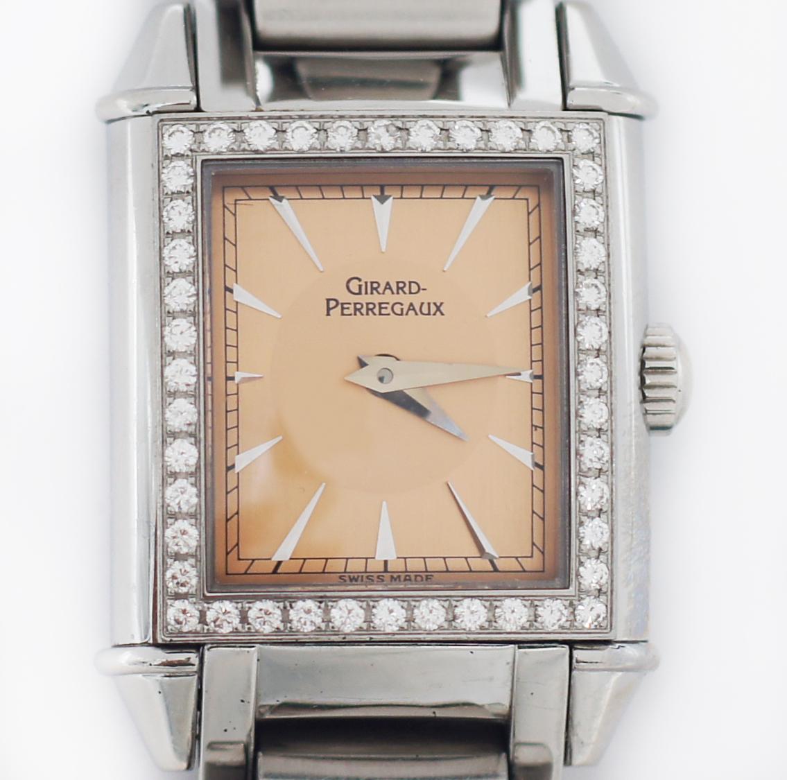 Girard Perregaux Vintage 2592 Diamantuhr, Vintage (Rundschliff) im Angebot