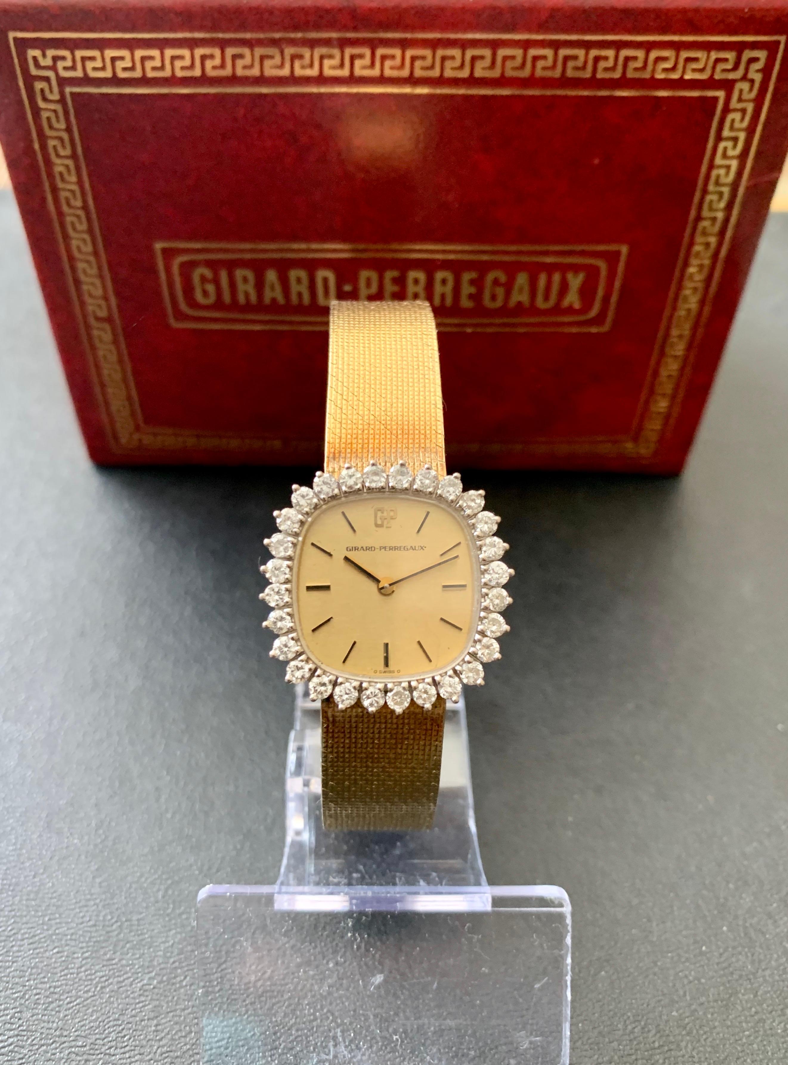 girard perregaux vintage ladies diamond watch