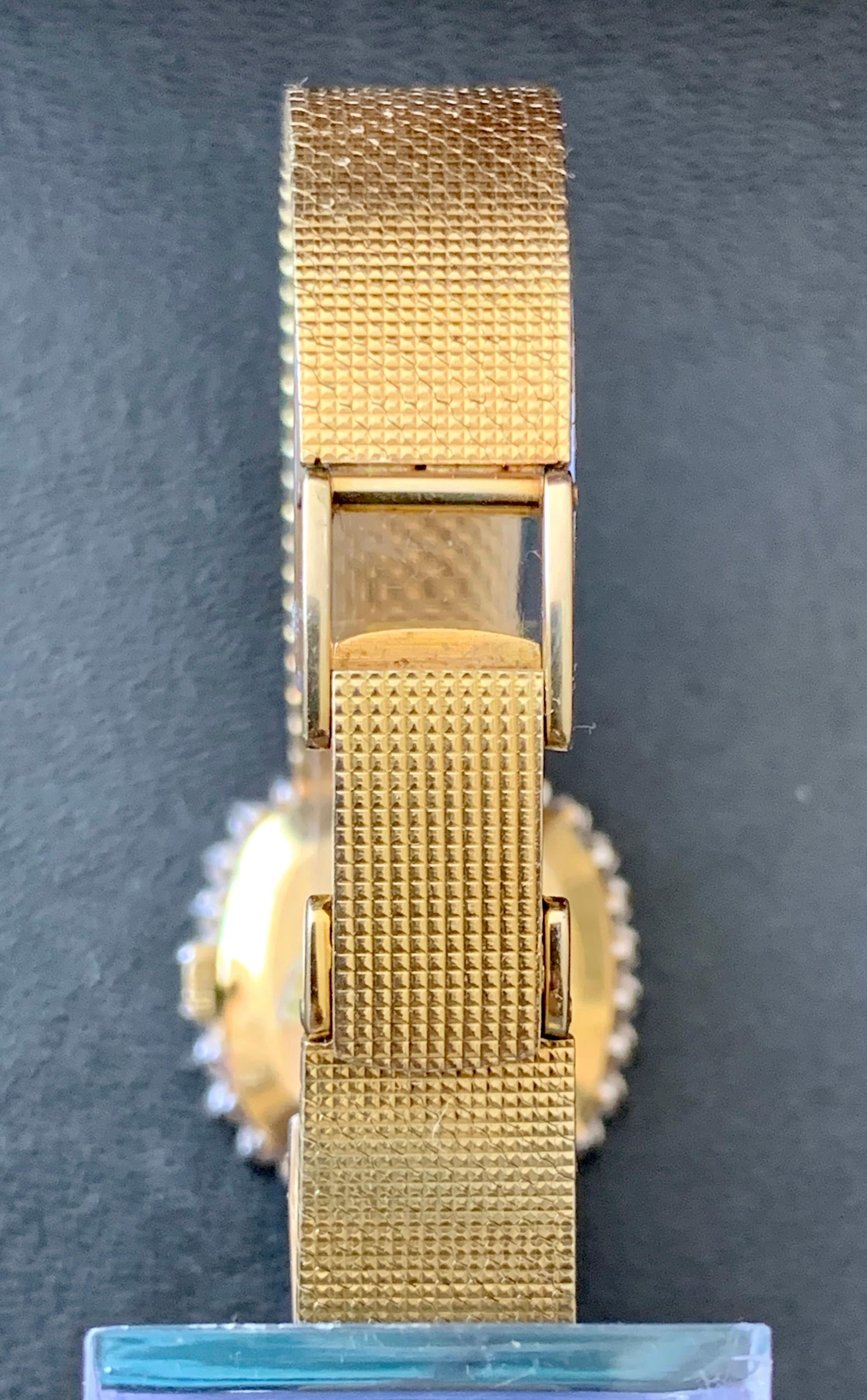 Girard Perregaux Vintage Ladies 18k 750 Yellow Gold & Diamond Watch 2