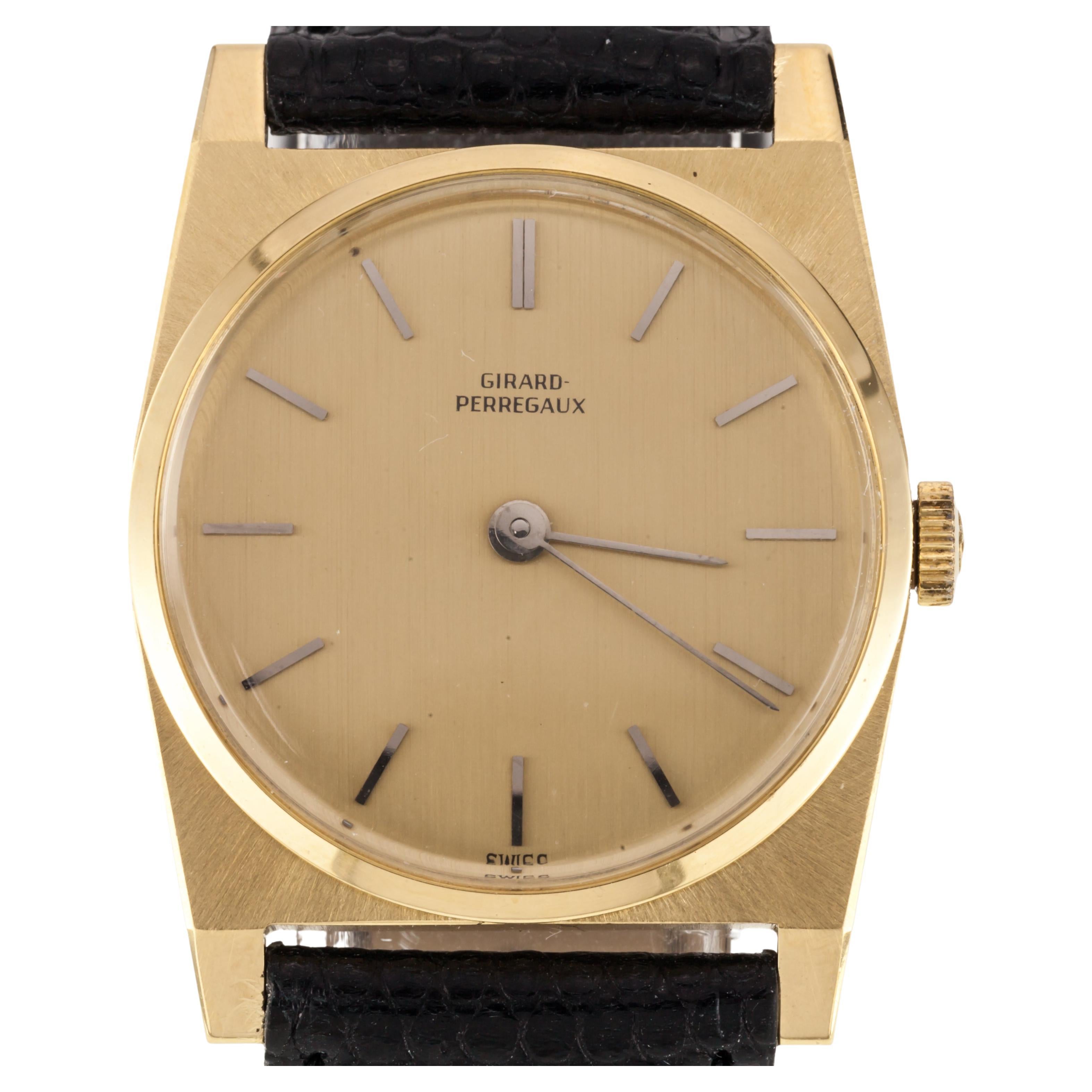 Girard Perregaux Women's 18k Yellow Gold Hand-Winding Watch, Leather Band, 8592V