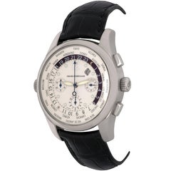 Girard Perregaux Montre-bracelet automatique World Time Chronograph GMT en or blanc