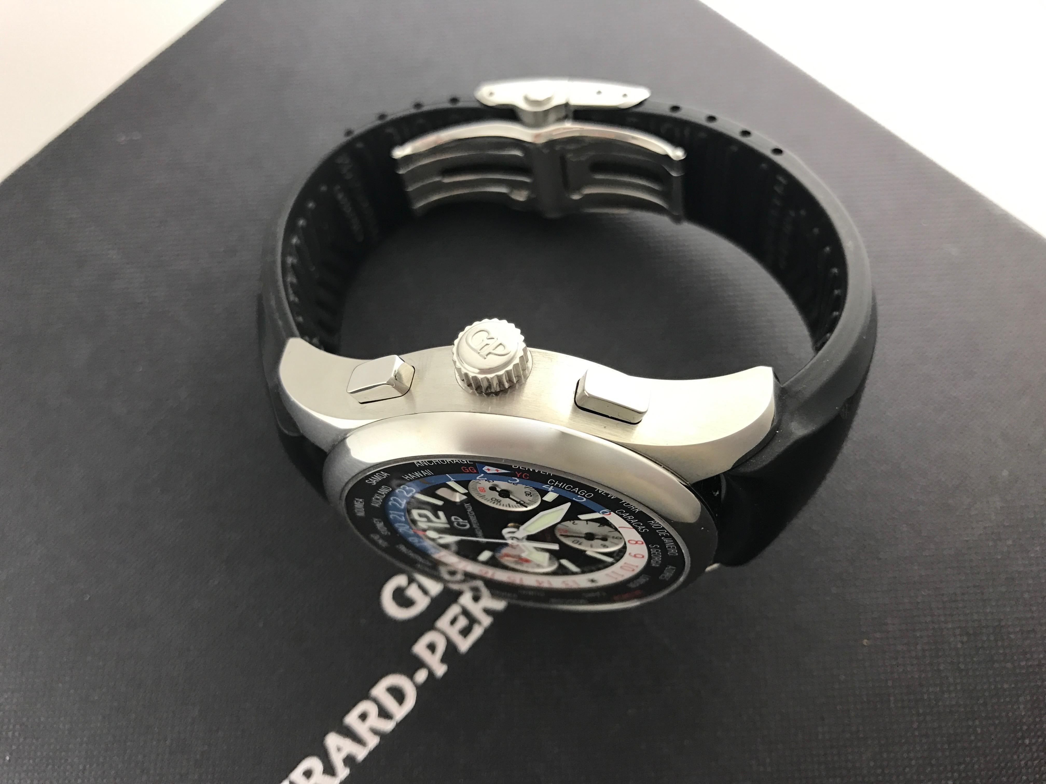 Men's Girard Perregaux World Time Chronograph Ltd Ed BMW Oracle Automatic Wristwatch