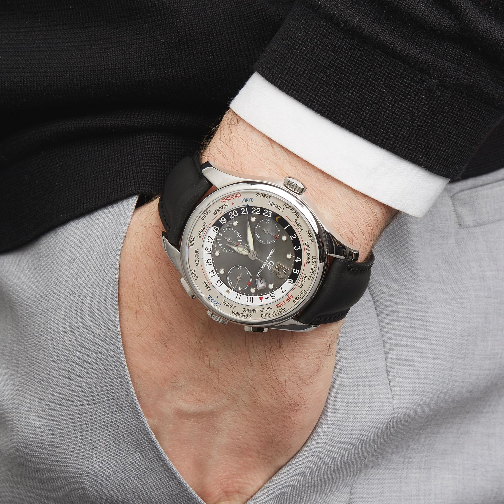 Girard Perregaux WWTC FTC World Time Stainless Steel 49805 Wristwatch 2