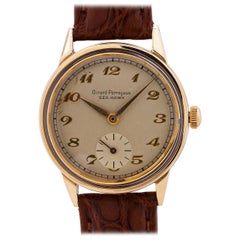 Girard Perregaux Yellow Gold Stainless Steel Sea Hawk manual wristwatch, c1940s 