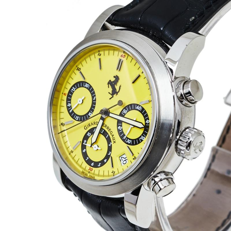ferrari watch yellow