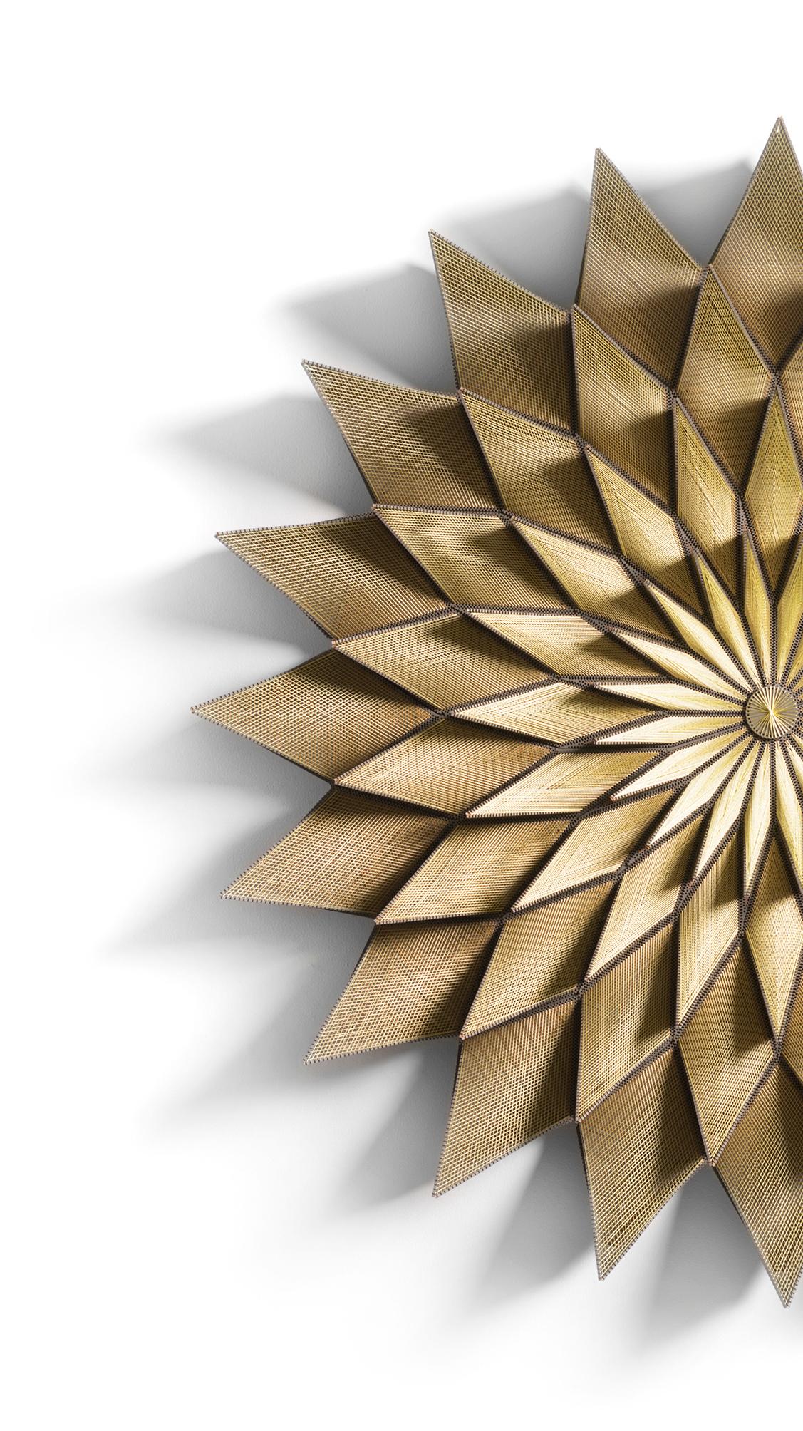 Guatemalan Girasol Threads Large by Piegatto, A Contemporary Textile Sculpture For Sale