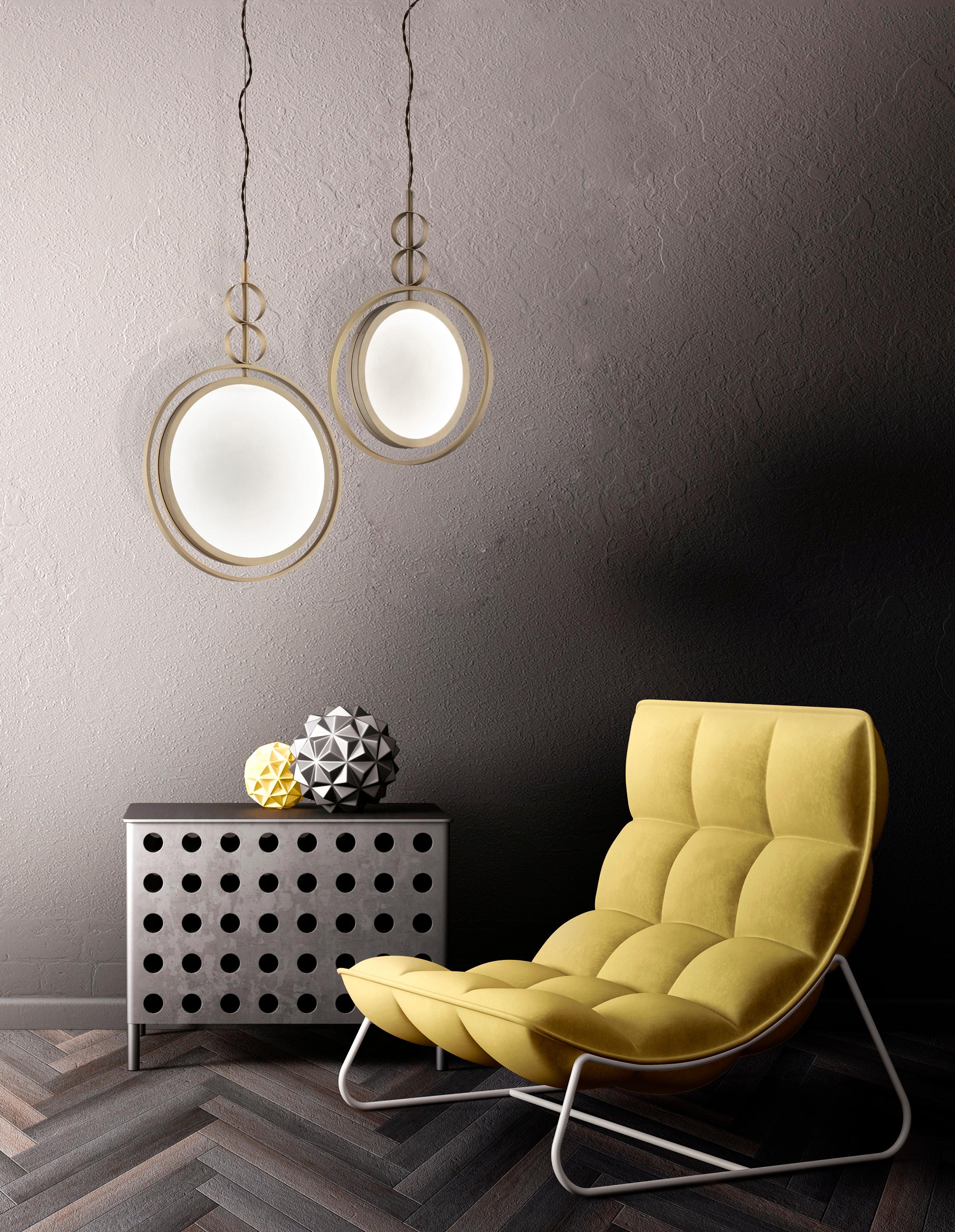 Postmoderno Lampada a sospensione Girasole 40 di Euroluce Lampadari in vendita