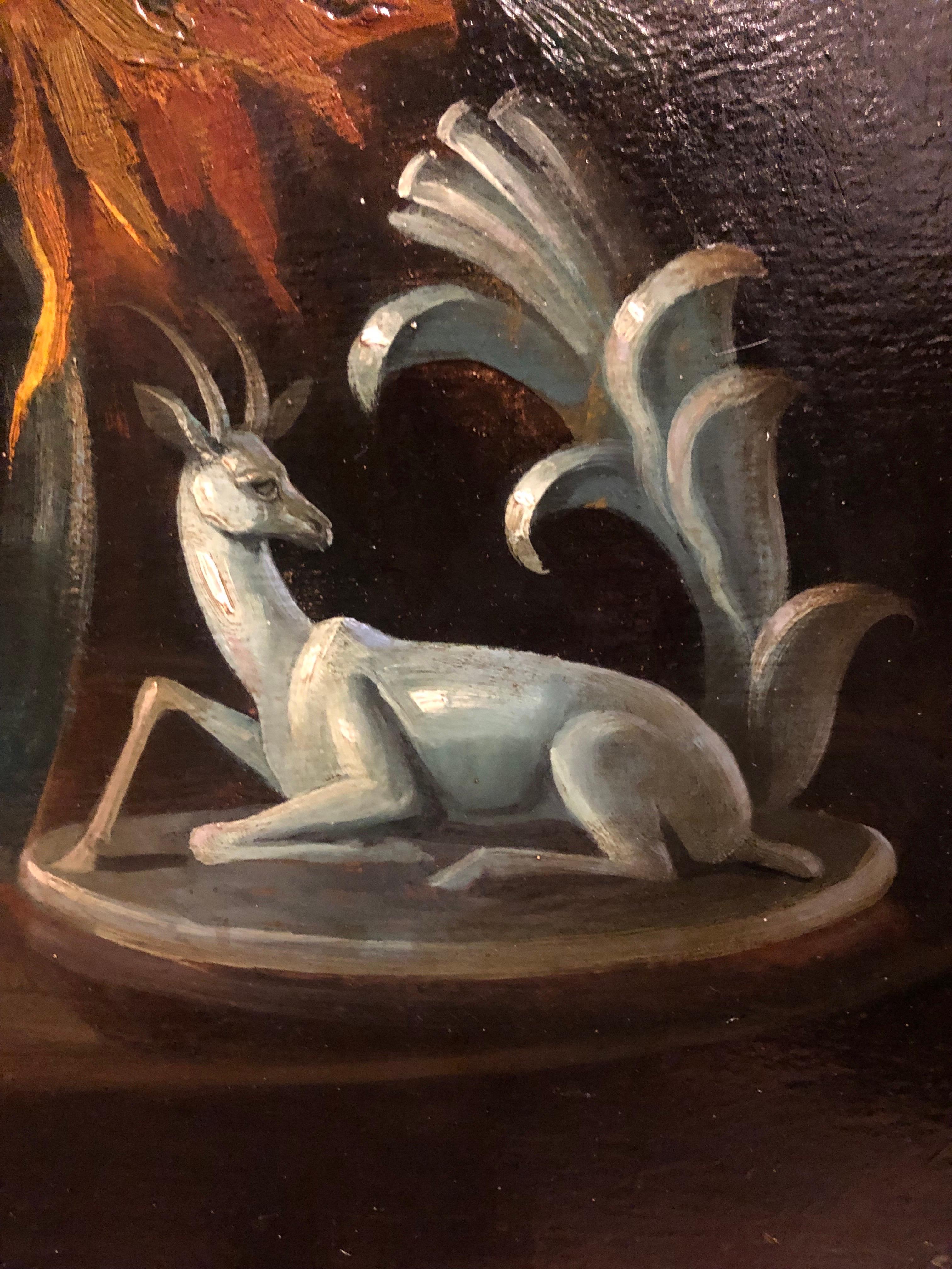 Girasoli e Dalie Natura Morta Di Fiori Italiana Firmata Sorgiani 1930 circa (Pappelholz) im Angebot