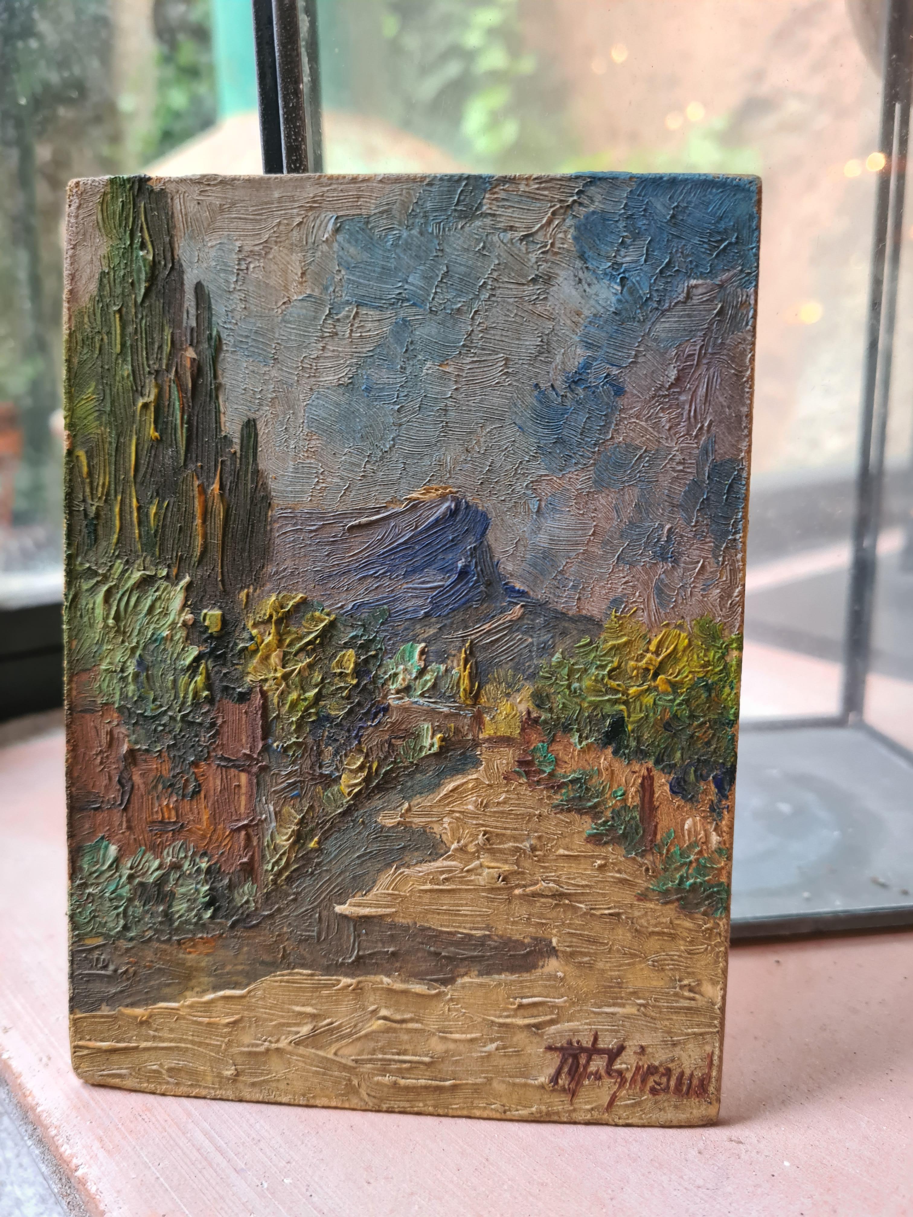 French Impressionist Landscape, Toulon, Mont Faron and Route le Pont le Lerde For Sale 6