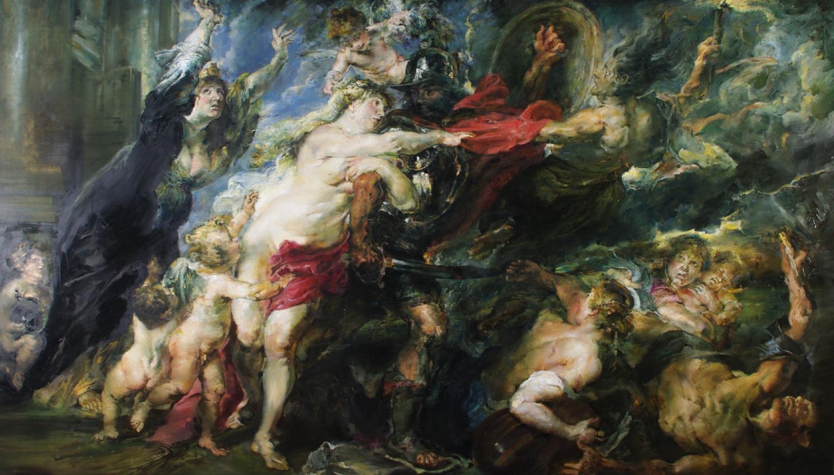 Girbent Figurative Painting – Gemälde (Nach Rubens)