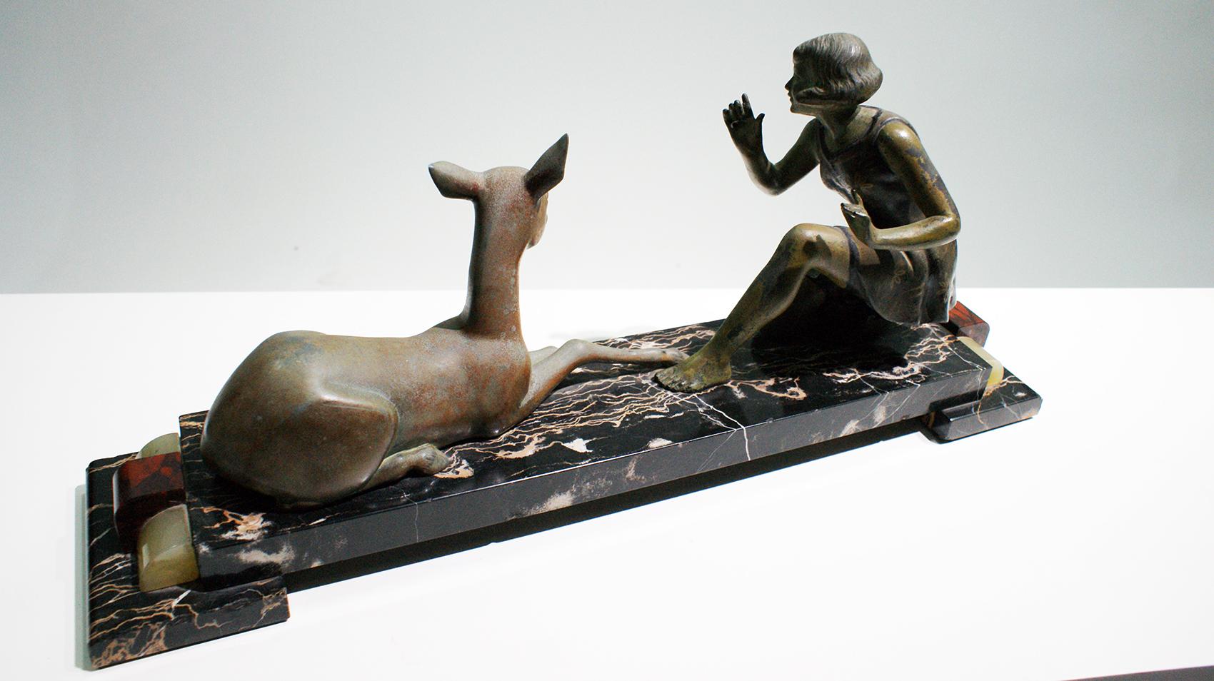 deer woman sculpture