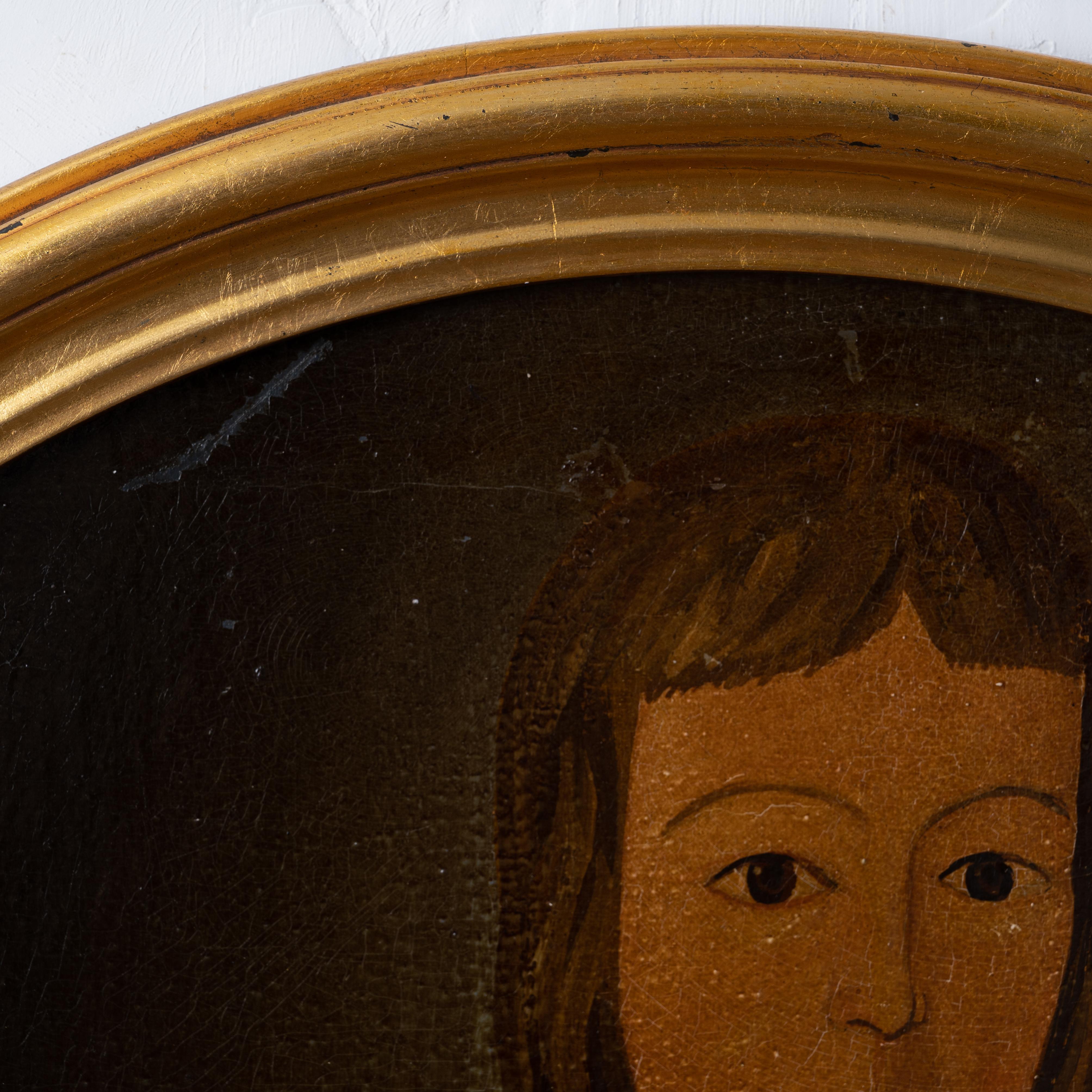 Girl in Green Portrait Painting after John Brewster, Jr. 2