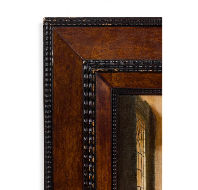 Biedermeier Girl Interrupted at Her Music Painting For Sale