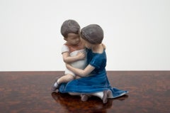 Girl with Boy Figurine from Bing & Grondhal, 1958