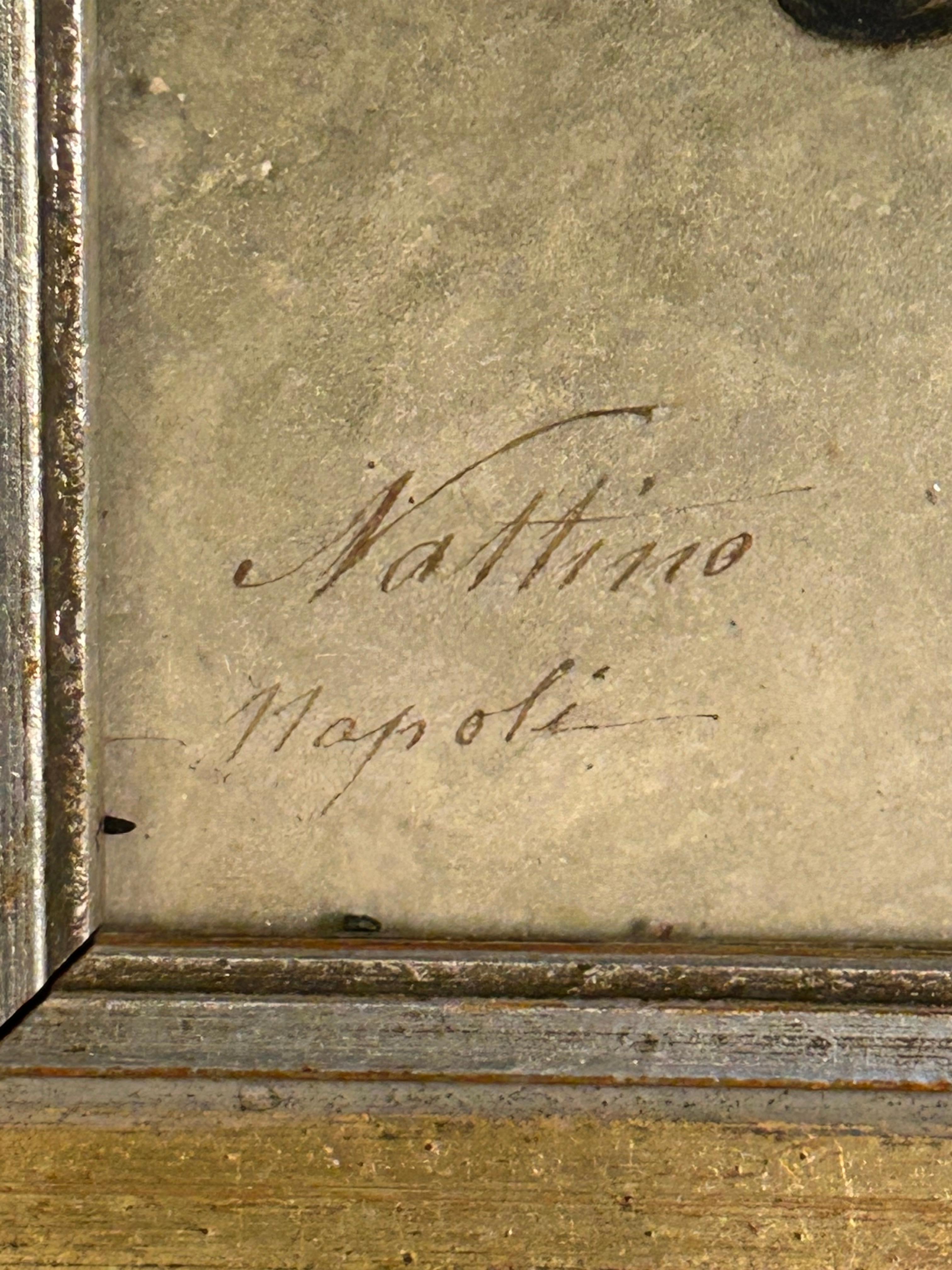 Mädchen mit Katze Girolamo Nattino 1842-1913 Aquarell (Handbemalt) im Angebot