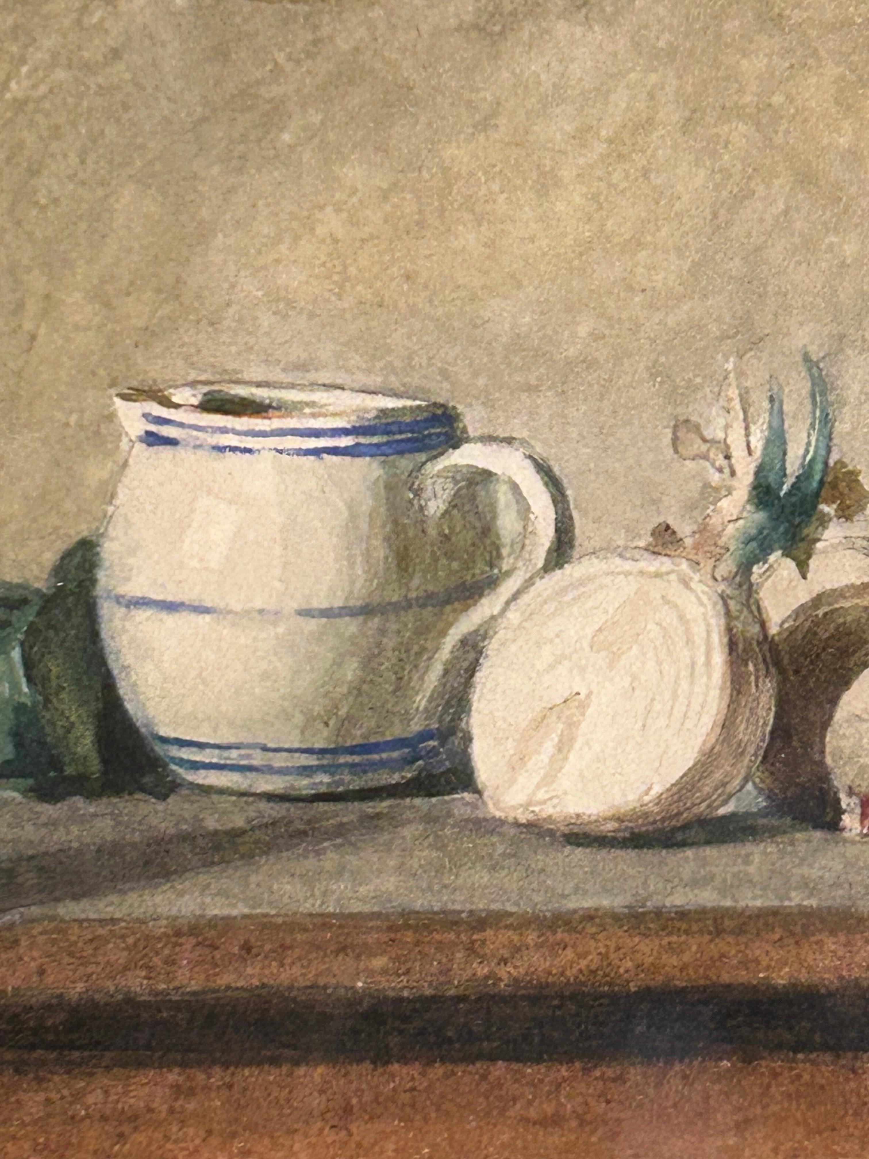 Mädchen mit Katze Girolamo Nattino 1842-1913 Aquarell im Angebot 1