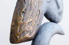 „Mädchen mit goldenem Haar“ – einzigartige Bronzeskulptur