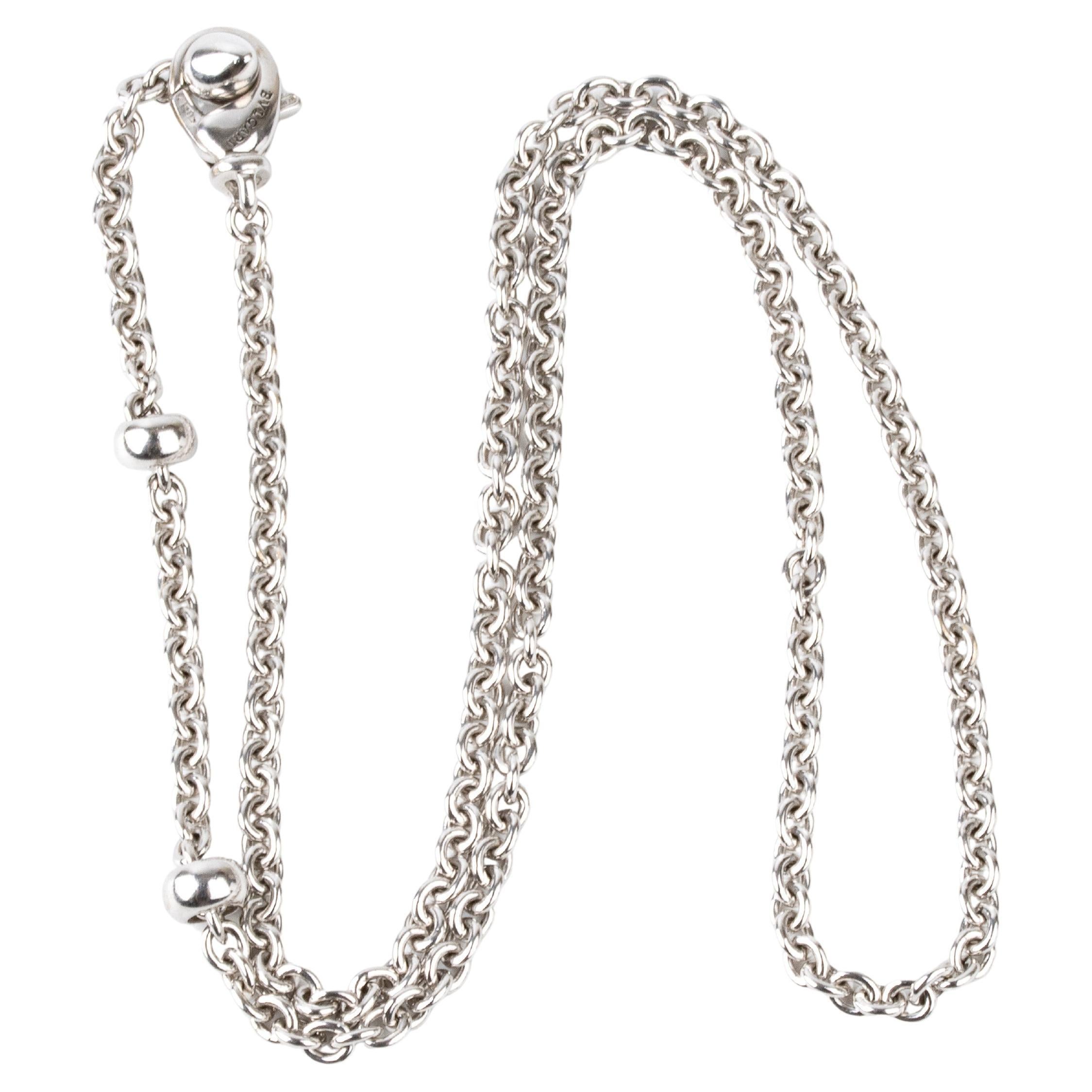 18k white gold necklace BULGARI