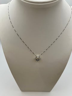 Recarlo cross necklace in 18 kt. white gold with diamonds - Italian design