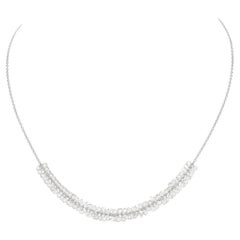 Constellation necklace in white gold and rose-cut diamonds