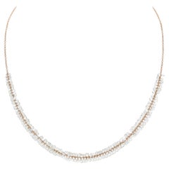 Collier Constellation en or rose et diamants taillés en rose