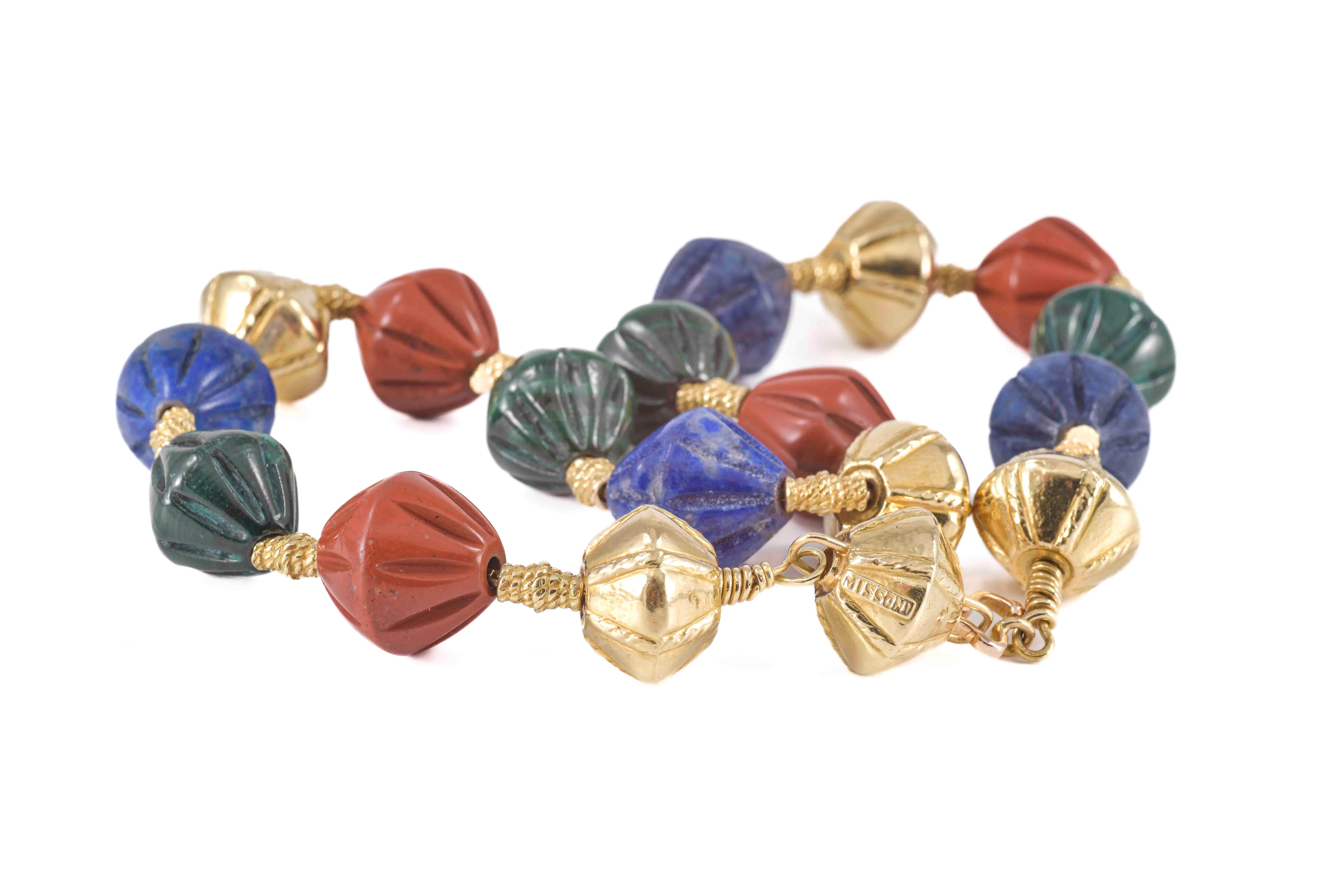 Gold necklace signed MISSONI For Sale 1